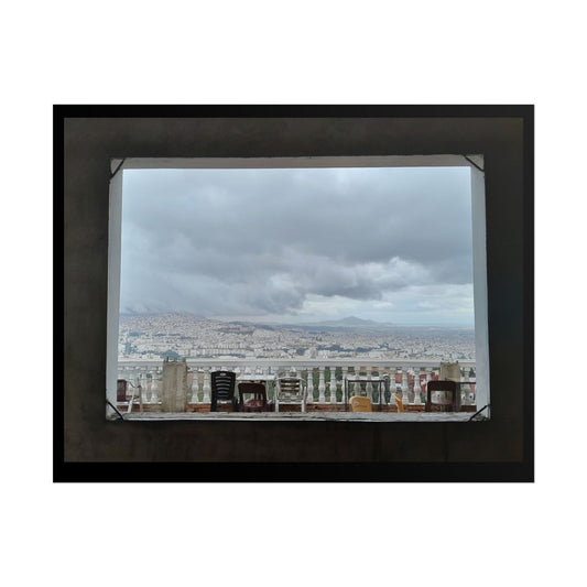 Cityscape Window Poster — Rolled Wall Art