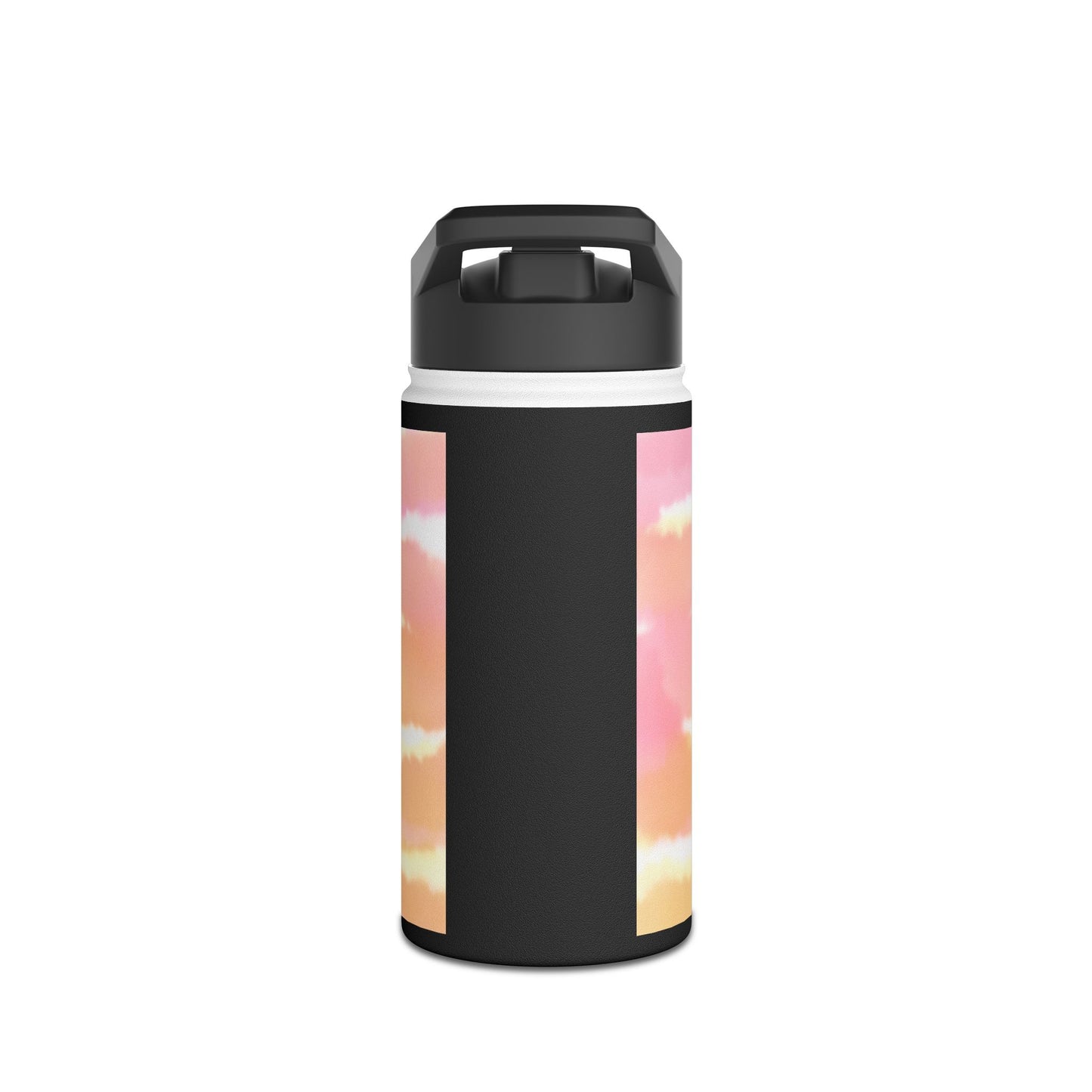 Sunset Silhouette "windows of future possibilities" Stainless Steel Water Bottle — Gradient Sky & Archway Design