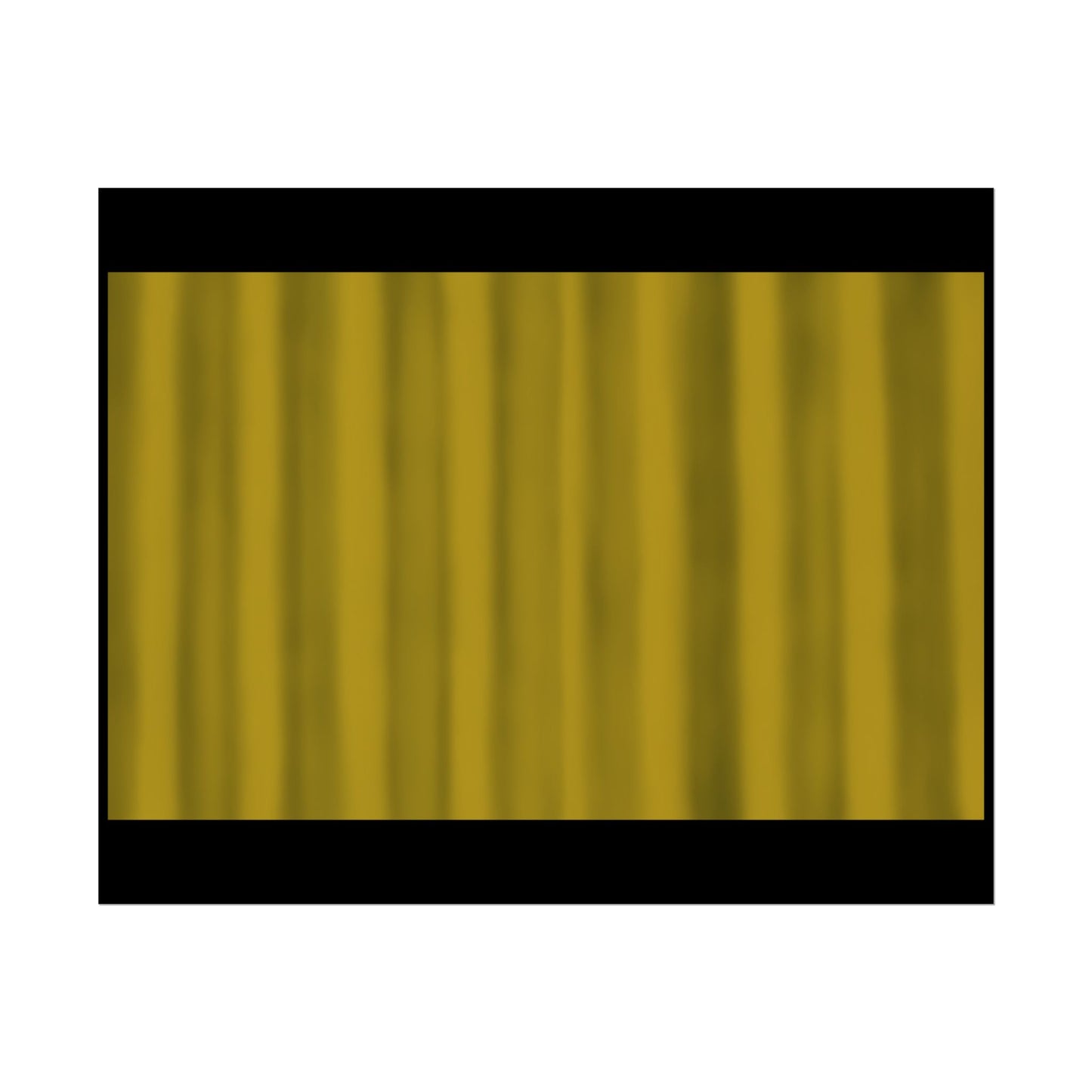 Gold Curtain Rolled Poster — Theater Stage Wall Art