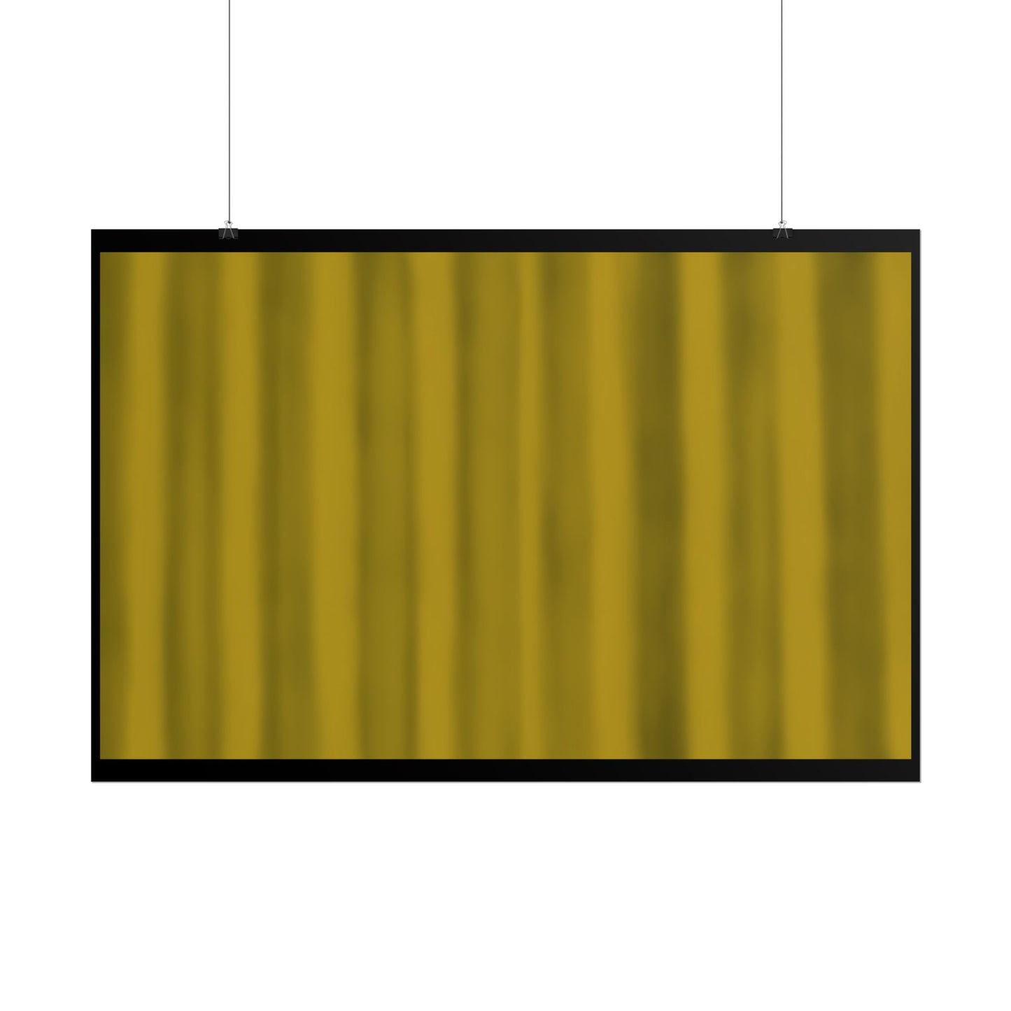 Gold Curtain Rolled Poster — Theater Stage Wall Art