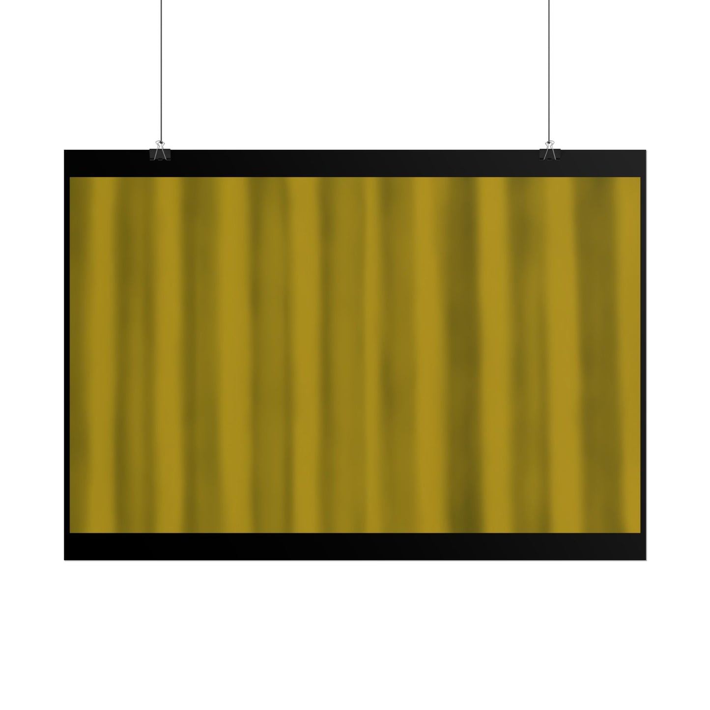 Gold Curtain Rolled Poster — Theater Stage Wall Art