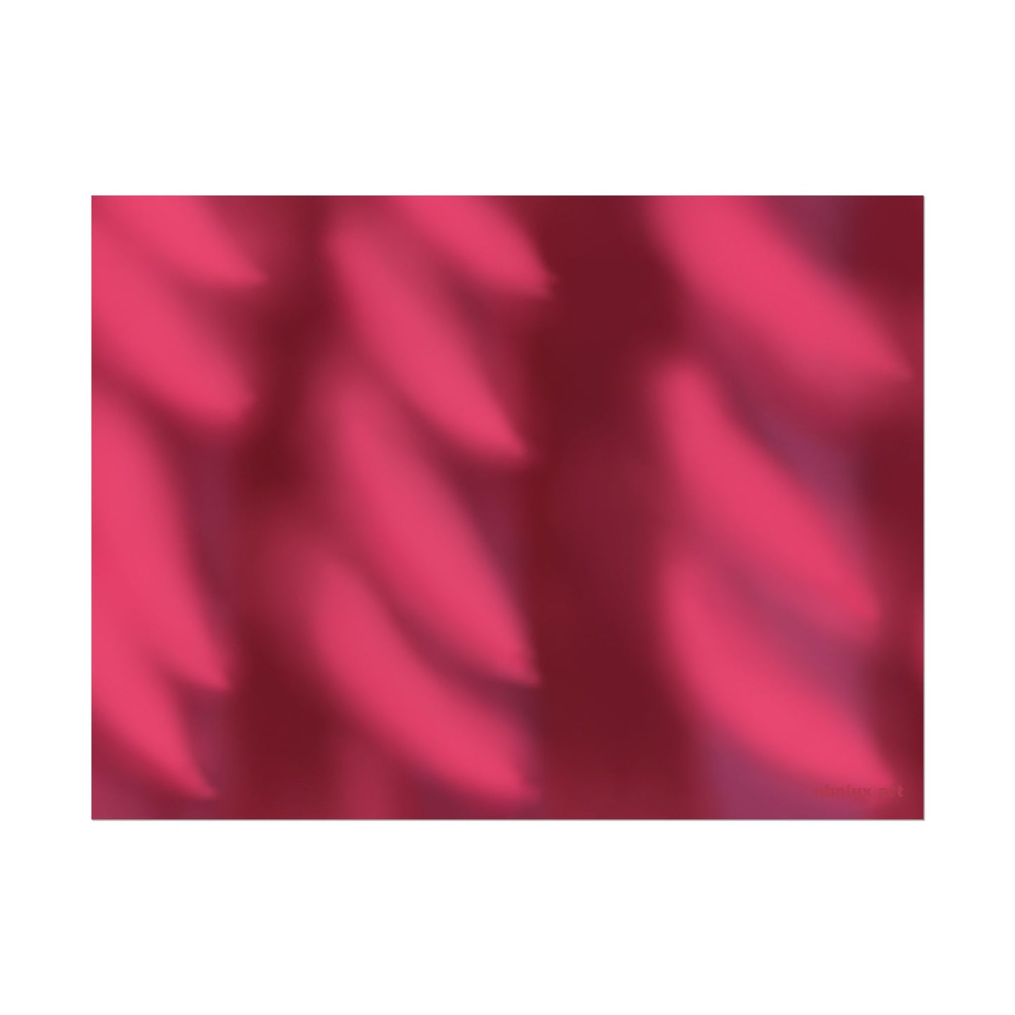 Rolled Poster – Abstract Pink Velvet Waves Art Print