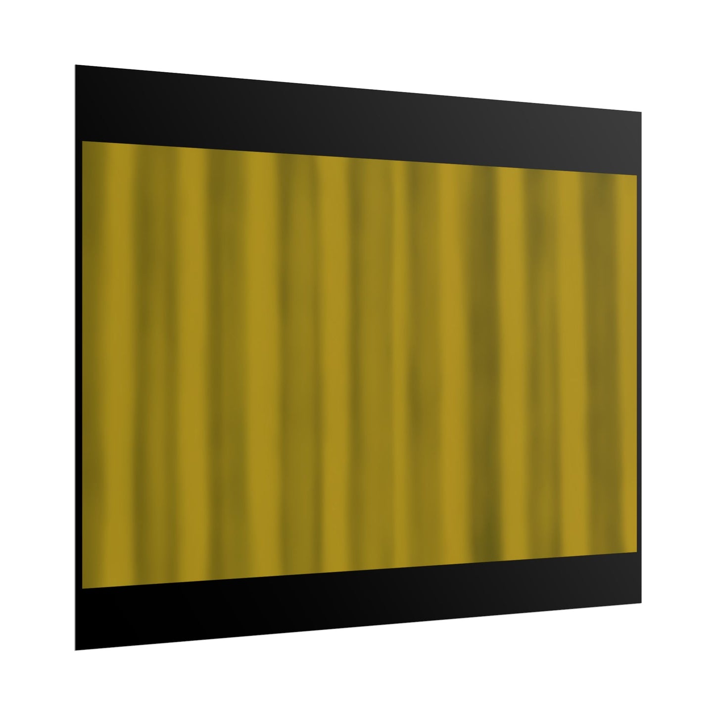 Gold Curtain Rolled Poster — Theater Stage Wall Art