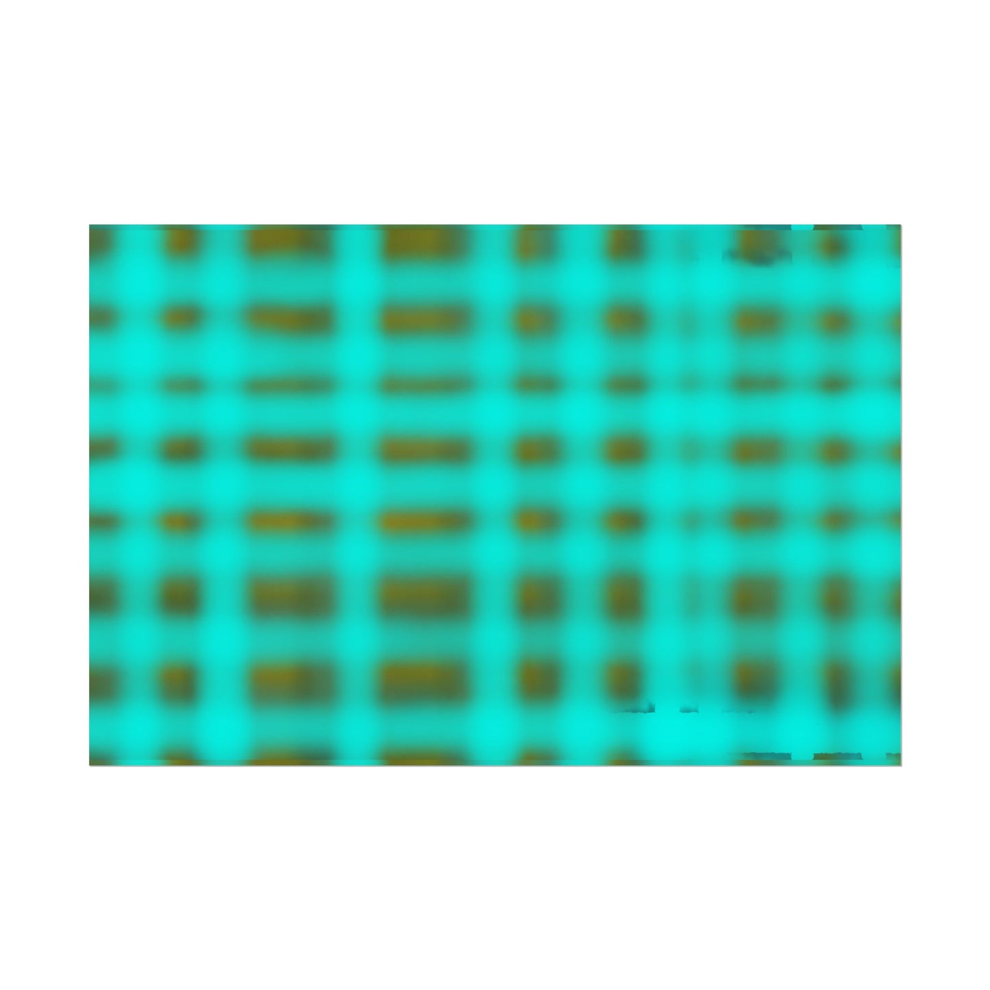 Teal Grid Abstract Poster — Modern Geometric Wall Art