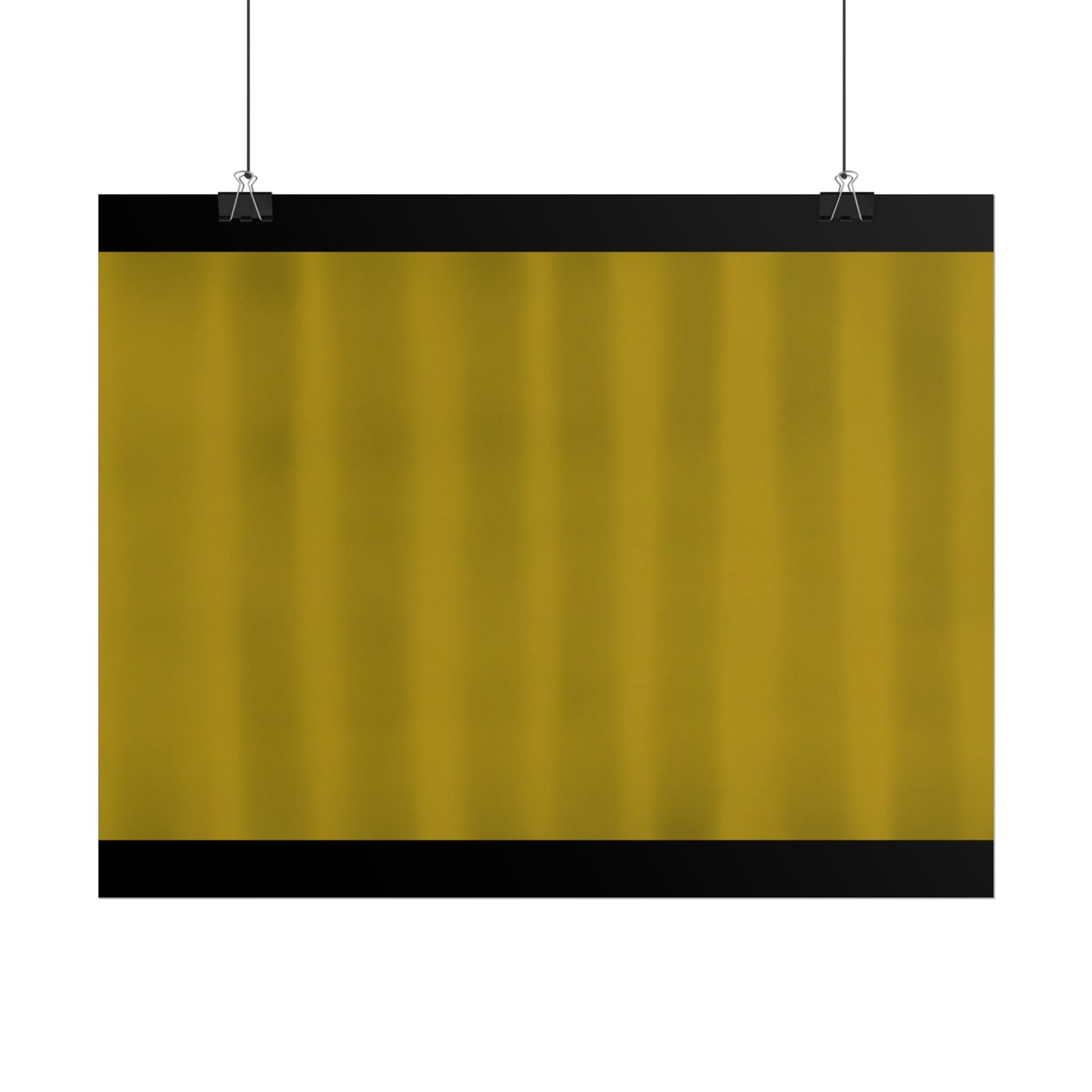 Gold Minimalist Rolled Poster — Modern Metallic Wall Art