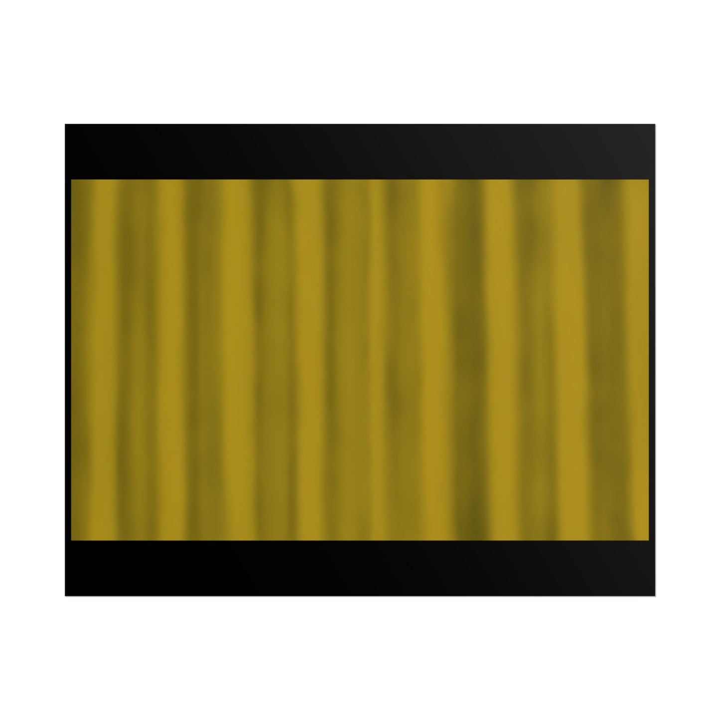 Gold Curtain Rolled Poster — Theater Stage Wall Art