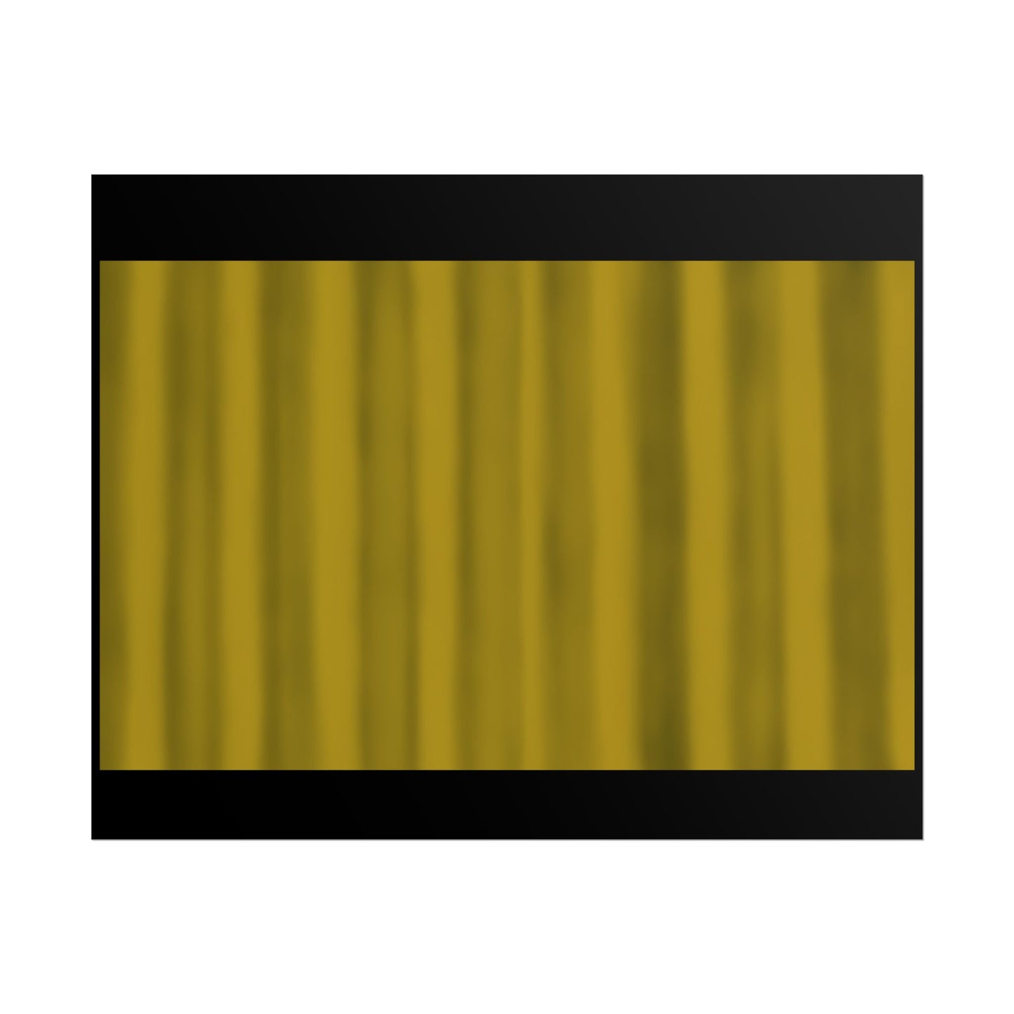 Gold Curtain Rolled Poster — Theater Stage Wall Art