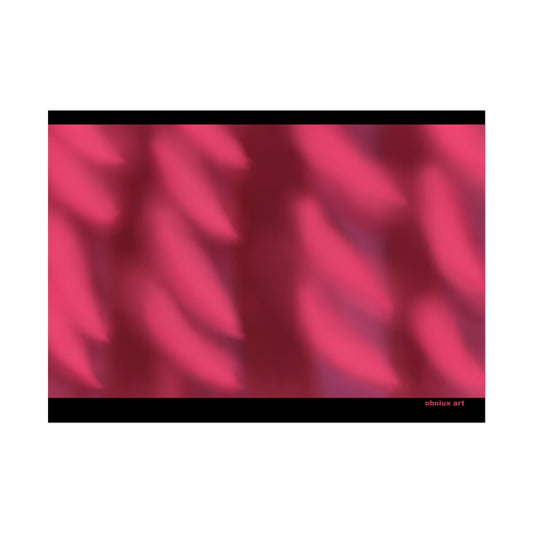 Rolled Poster – Abstract Pink Velvet Waves Art Print