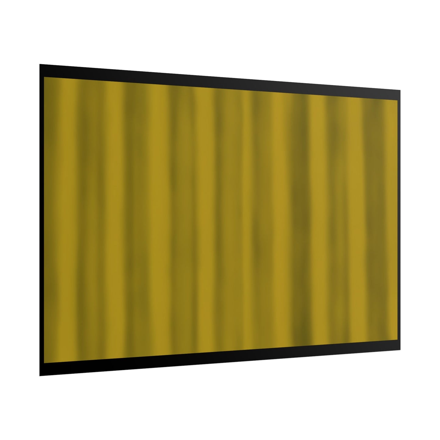 Gold Curtain Rolled Poster — Theater Stage Wall Art