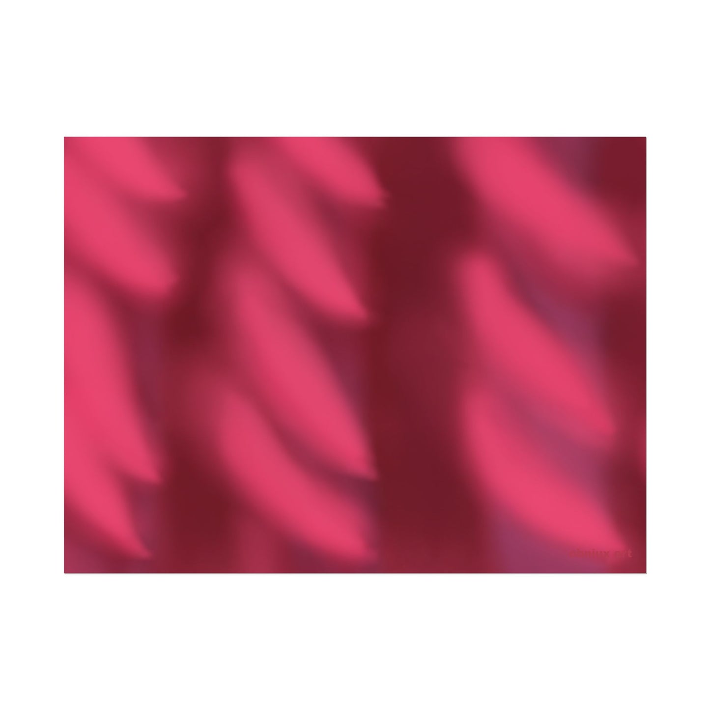 Rolled Poster – Abstract Pink Velvet Waves Art Print