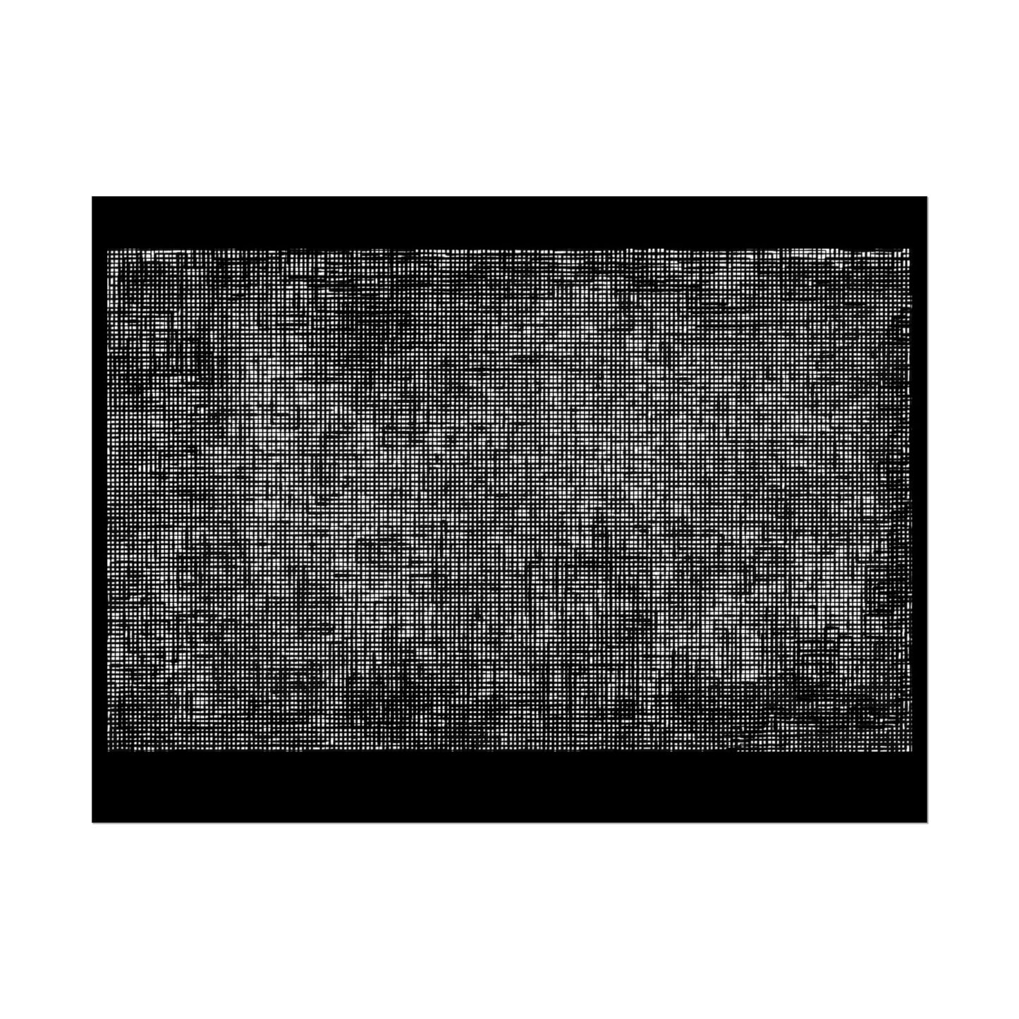 Grunge Black Texture Poster  "Shadow figures"— Distressed Vintage Wall Art (Rolled Poster)
