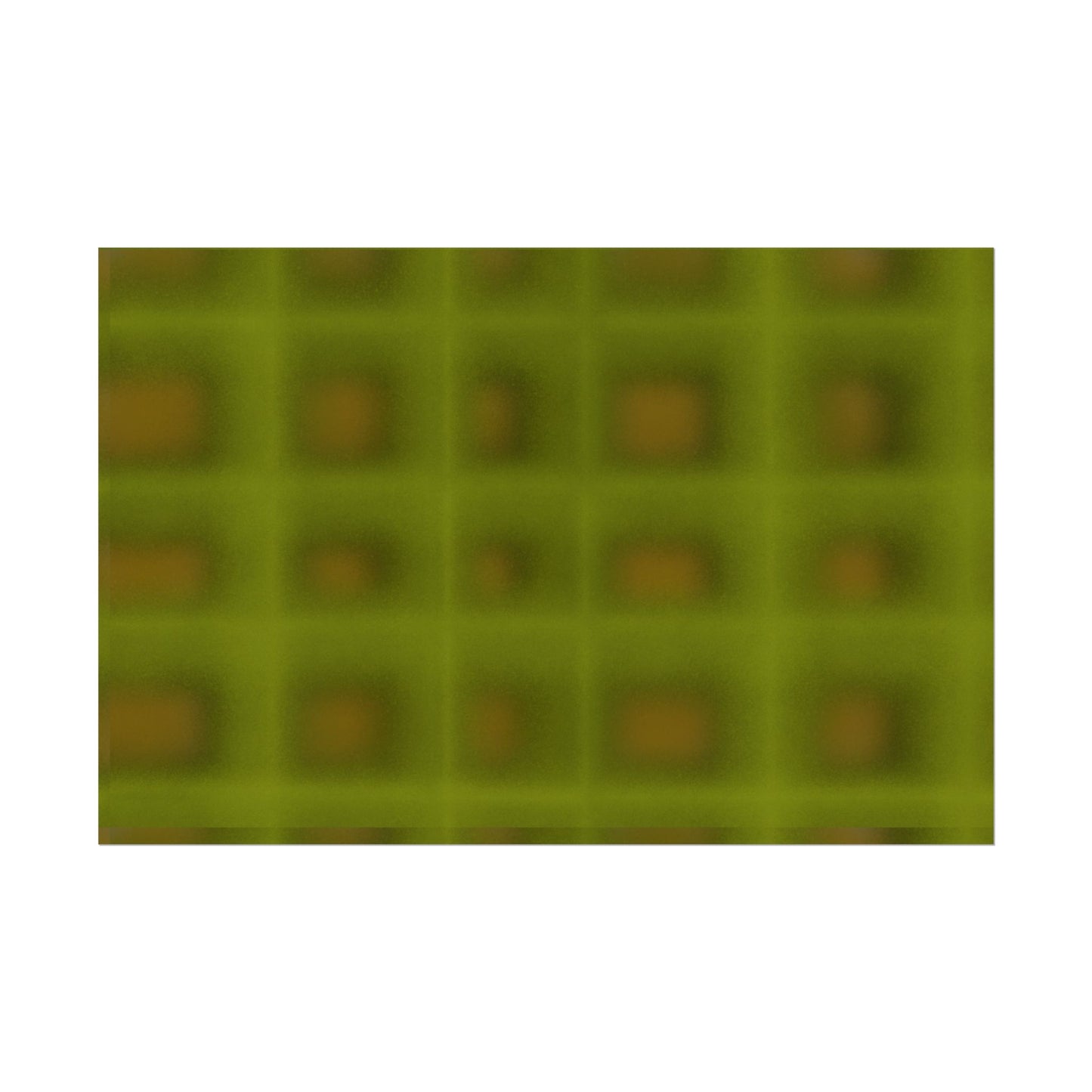 Green Grid Abstract Poster — Modern Geometric Wall Art (Rolled Poster)