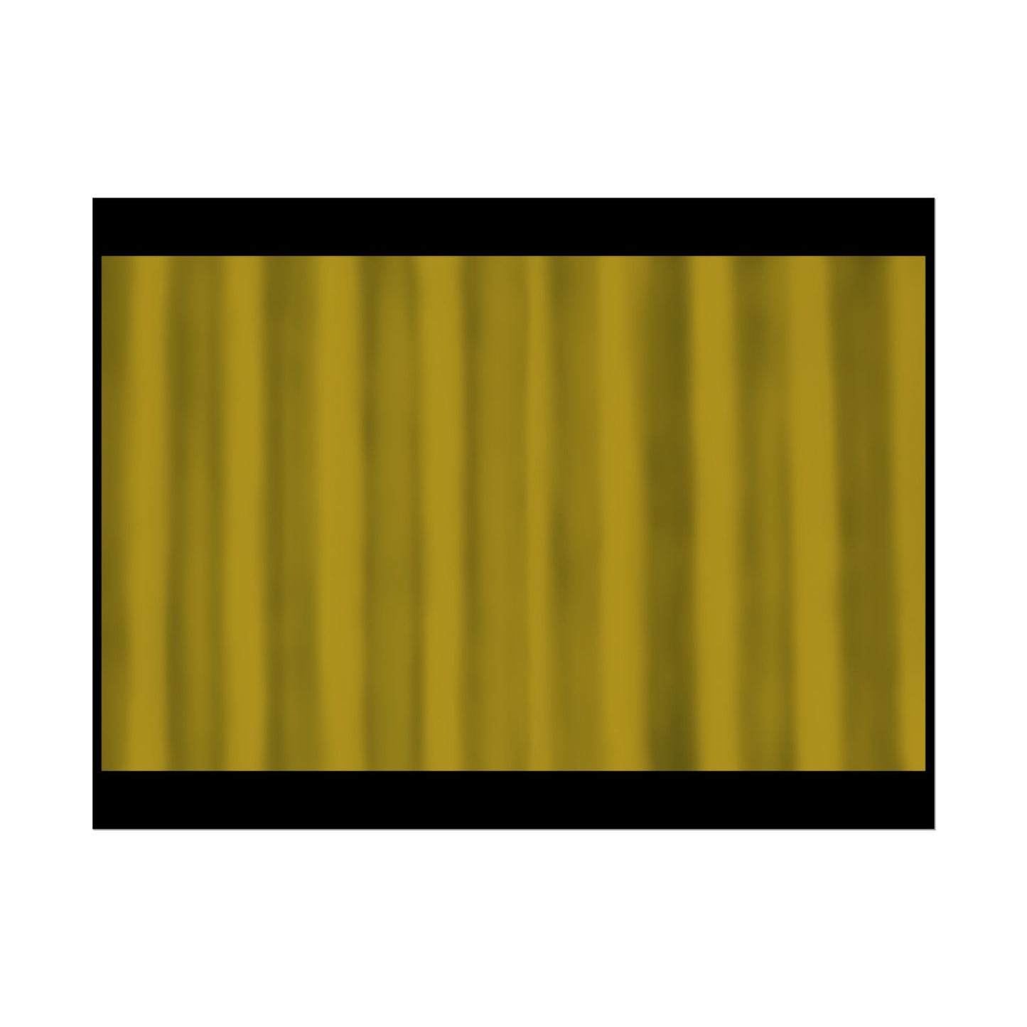 Gold Curtain Rolled Poster — Theater Stage Wall Art