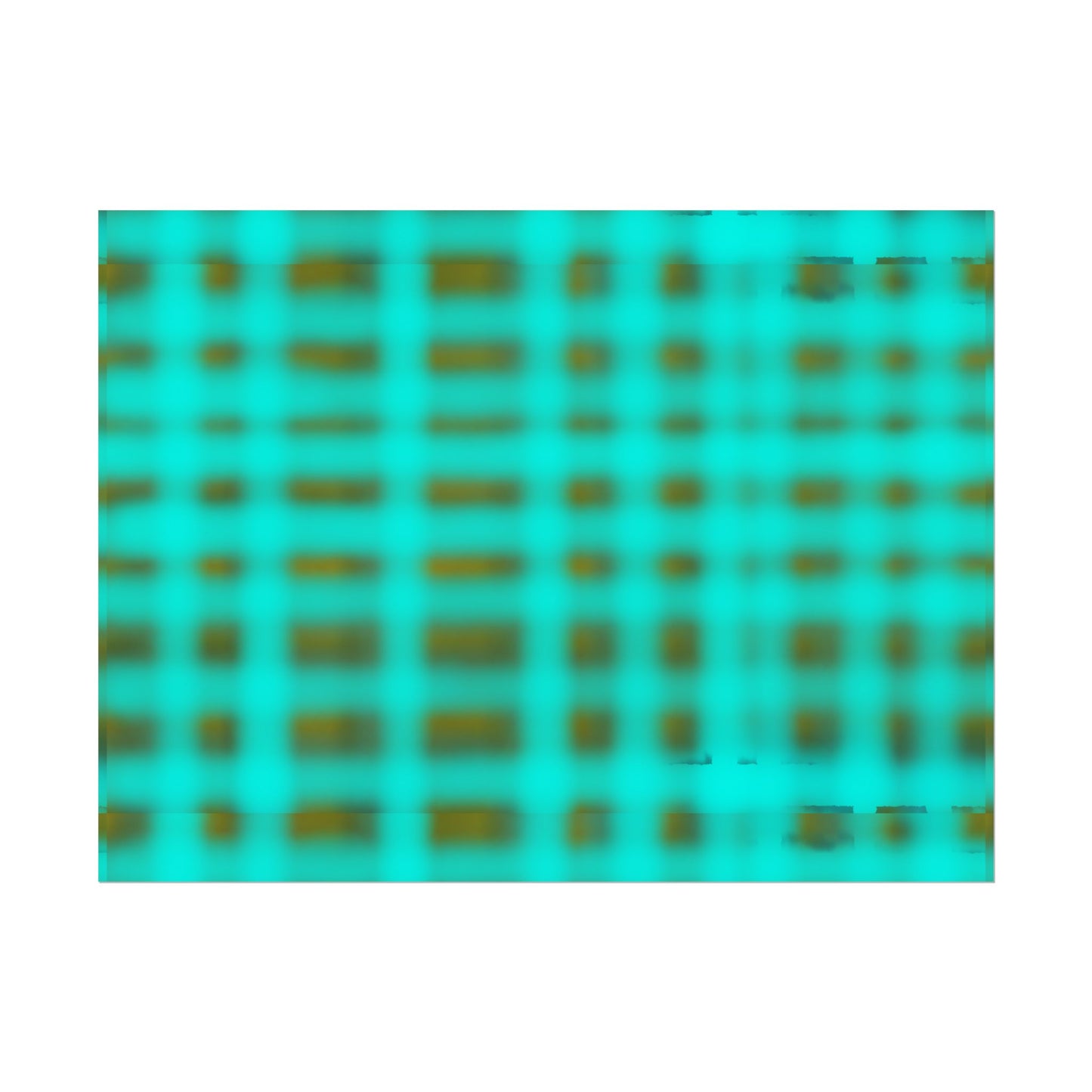 Teal Grid Abstract Poster — Modern Geometric Wall Art