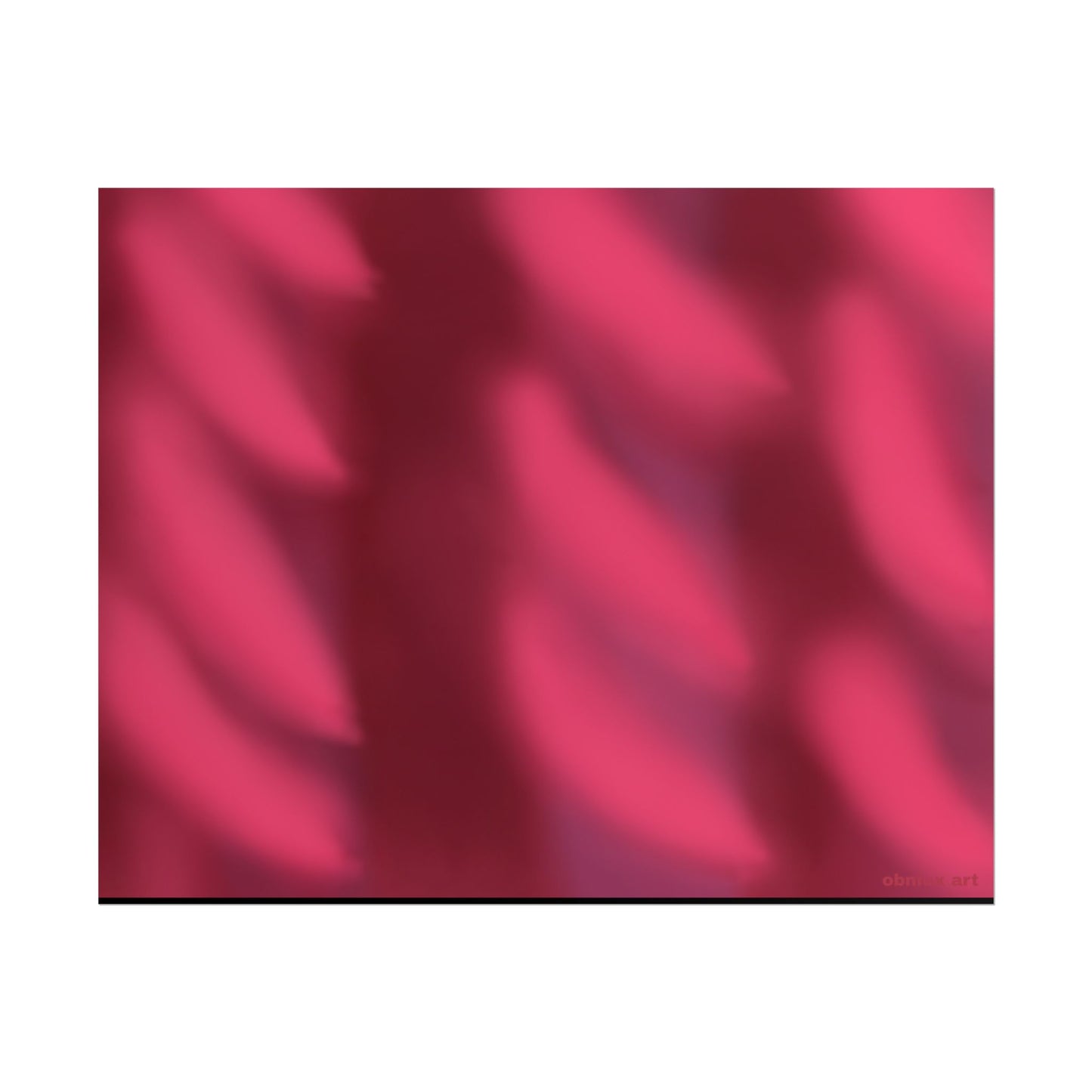 Rolled Poster – Abstract Pink Velvet Waves Art Print