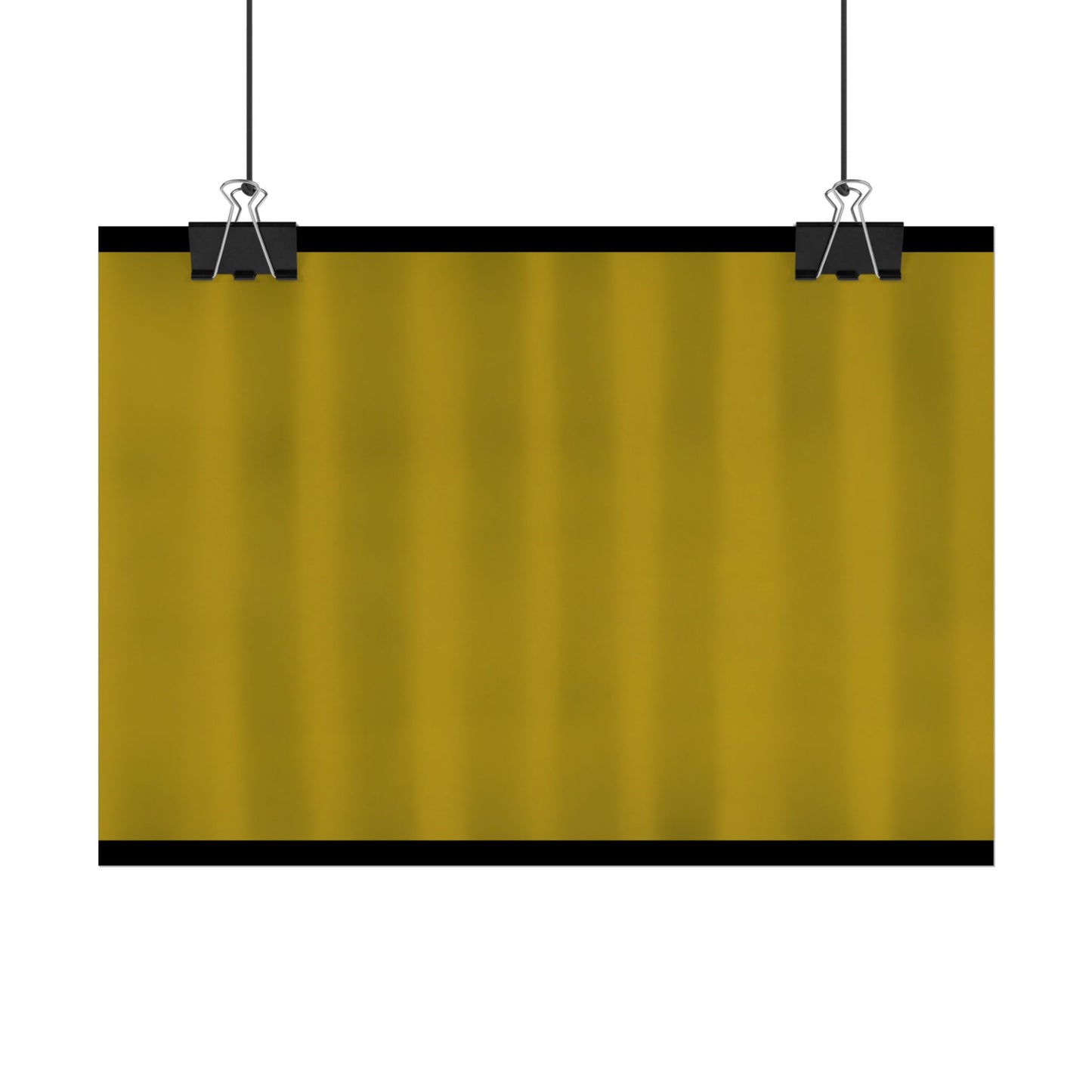 Gold Minimalist Rolled Poster — Modern Metallic Wall Art