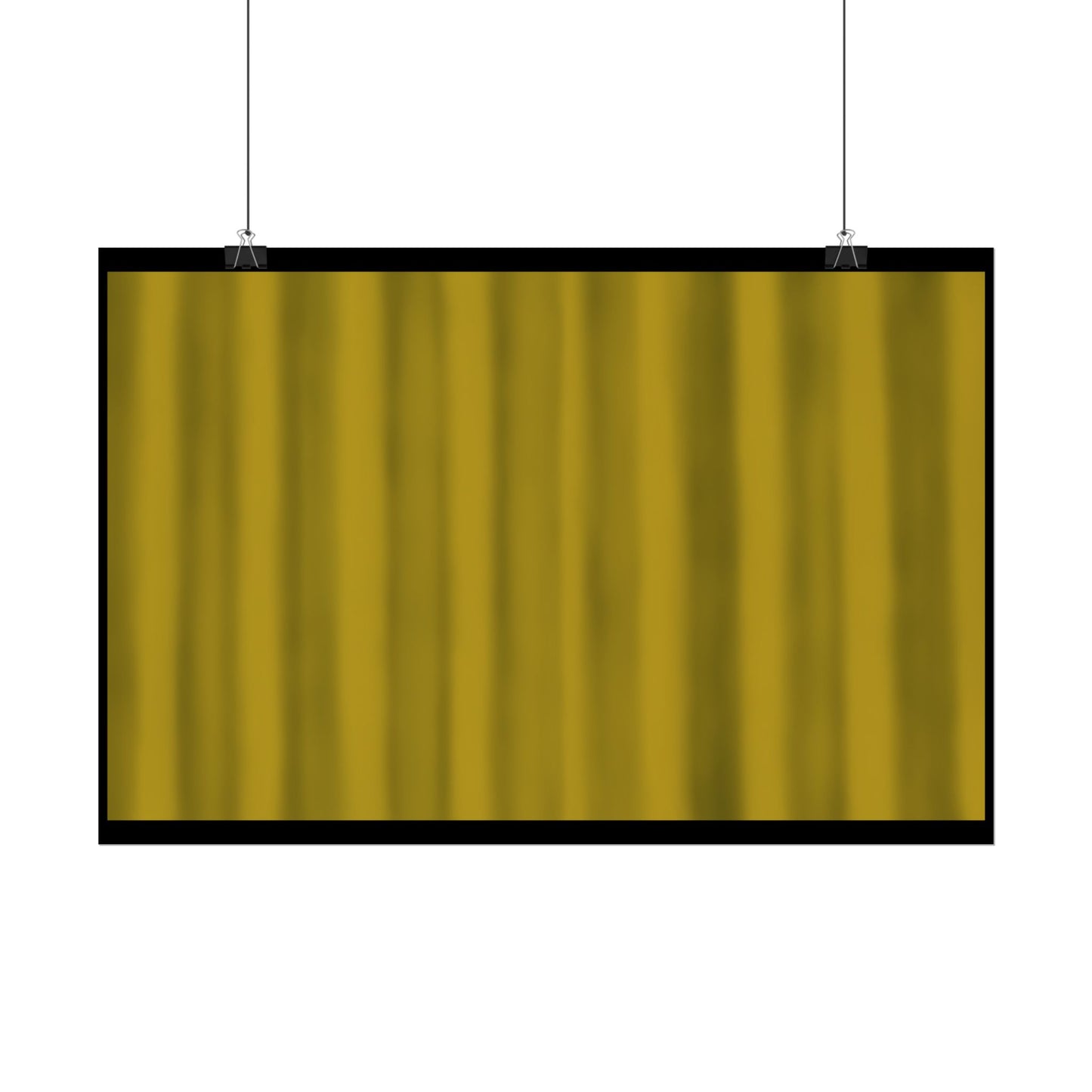 Gold Curtain Rolled Poster — Theater Stage Wall Art