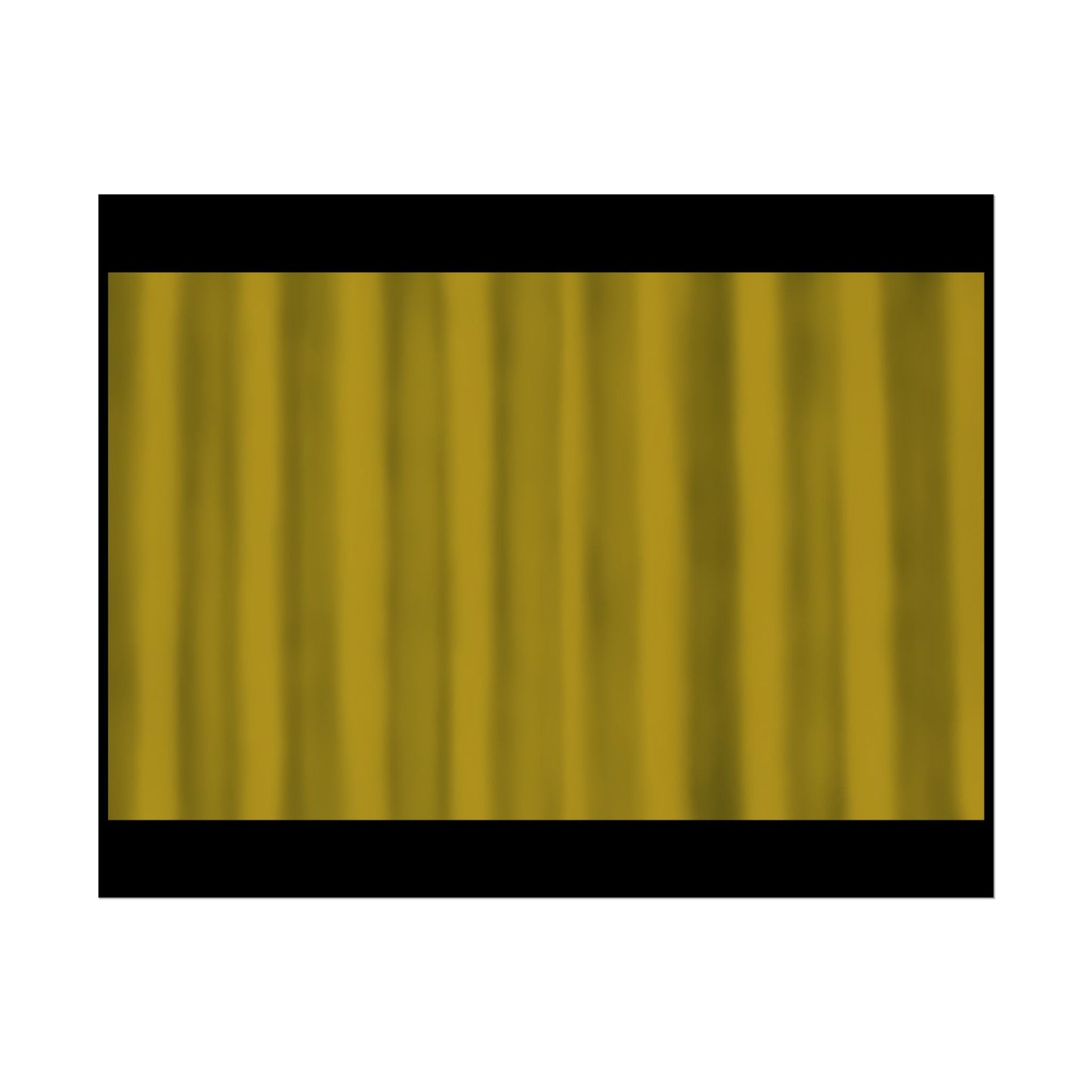 Gold Curtain Rolled Poster — Theater Stage Wall Art