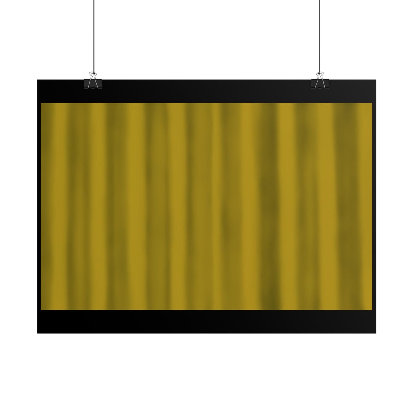 Gold Curtain Rolled Poster — Theater Stage Wall Art