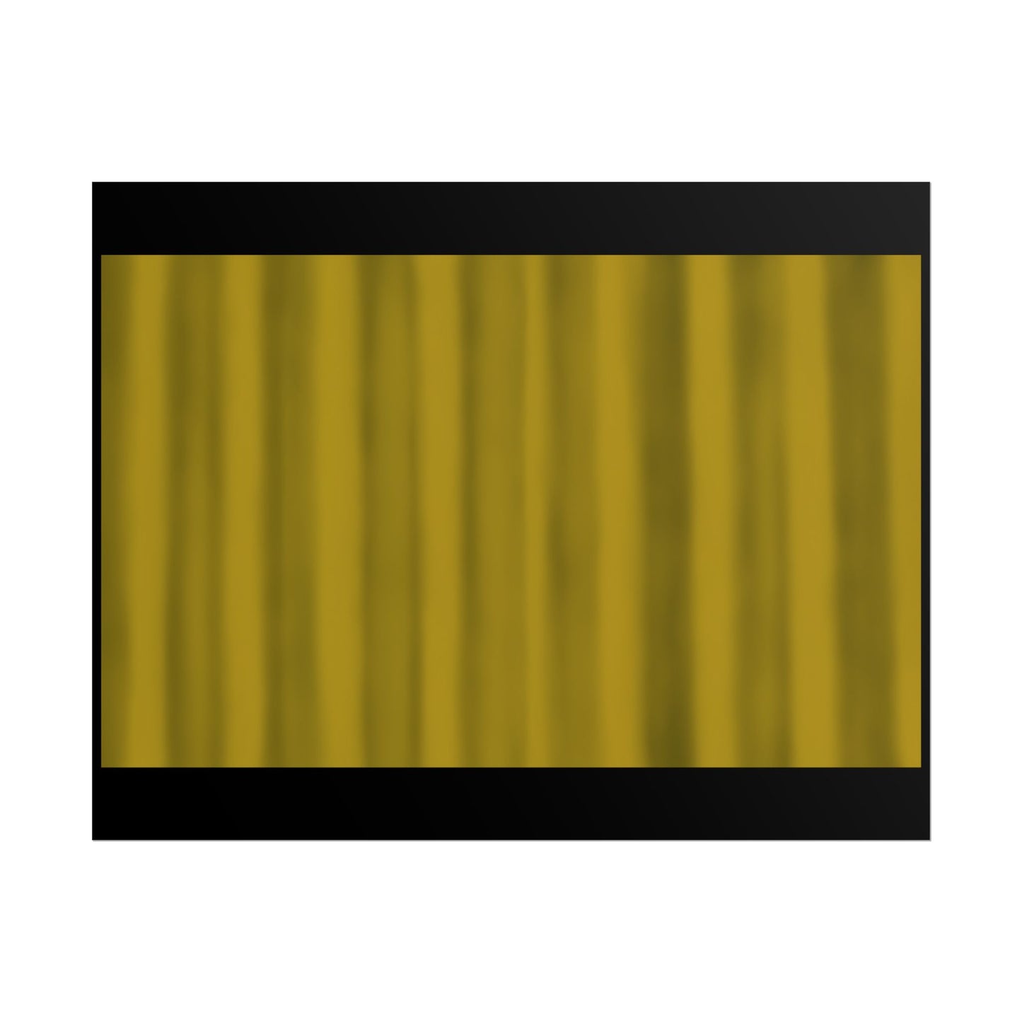 Gold Curtain Rolled Poster — Theater Stage Wall Art
