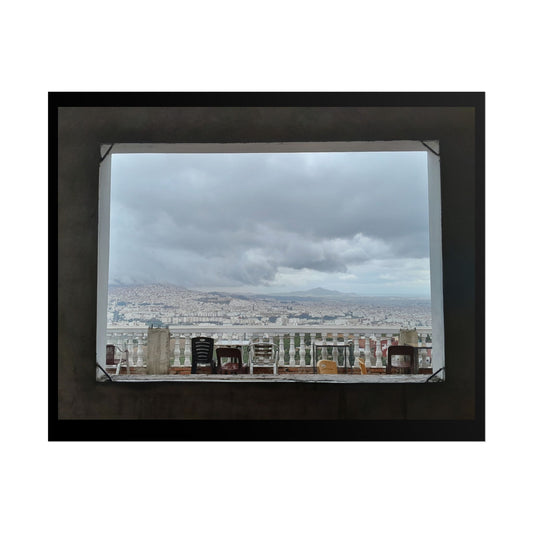Cityscape Window Poster — Rolled Wall Art