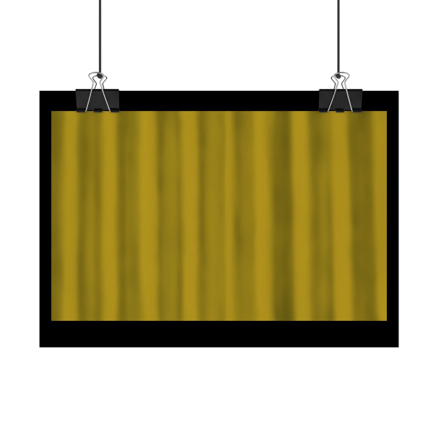 Gold Curtain Rolled Poster — Theater Stage Wall Art