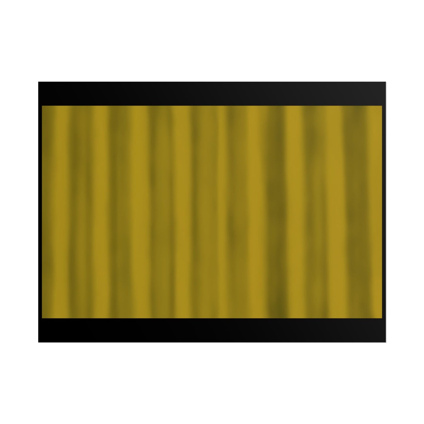 Gold Curtain Rolled Poster — Theater Stage Wall Art