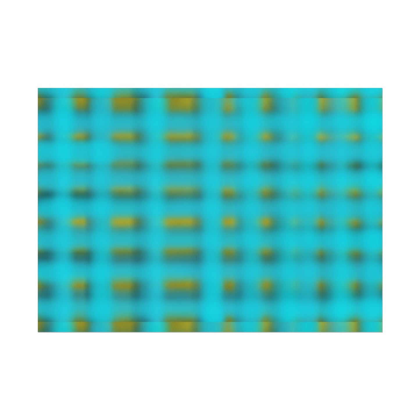 Abstract Turquoise Grid Poster — Modern Geometric Wall Art