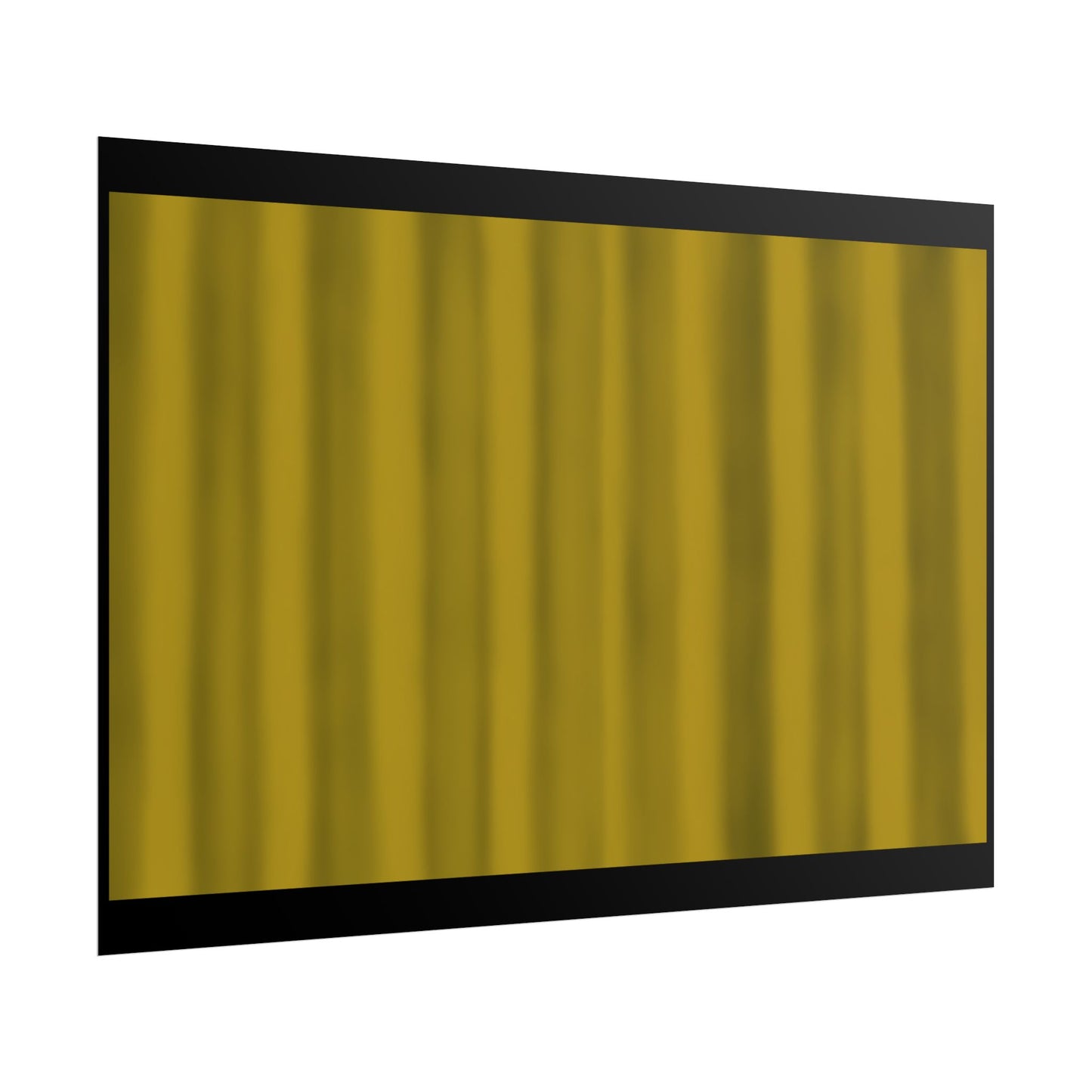Gold Curtain Rolled Poster — Theater Stage Wall Art