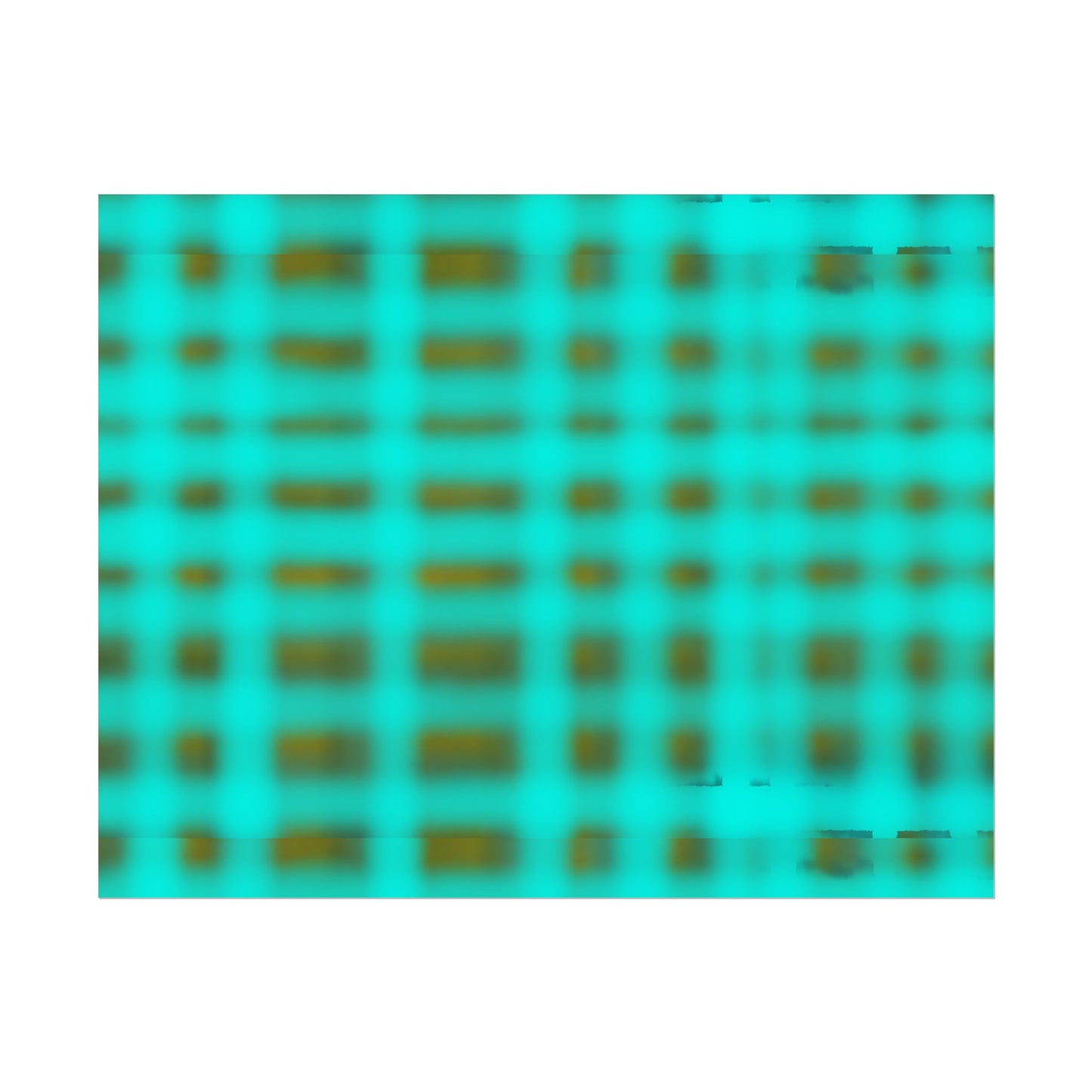Teal Grid Abstract Poster — Modern Geometric Wall Art