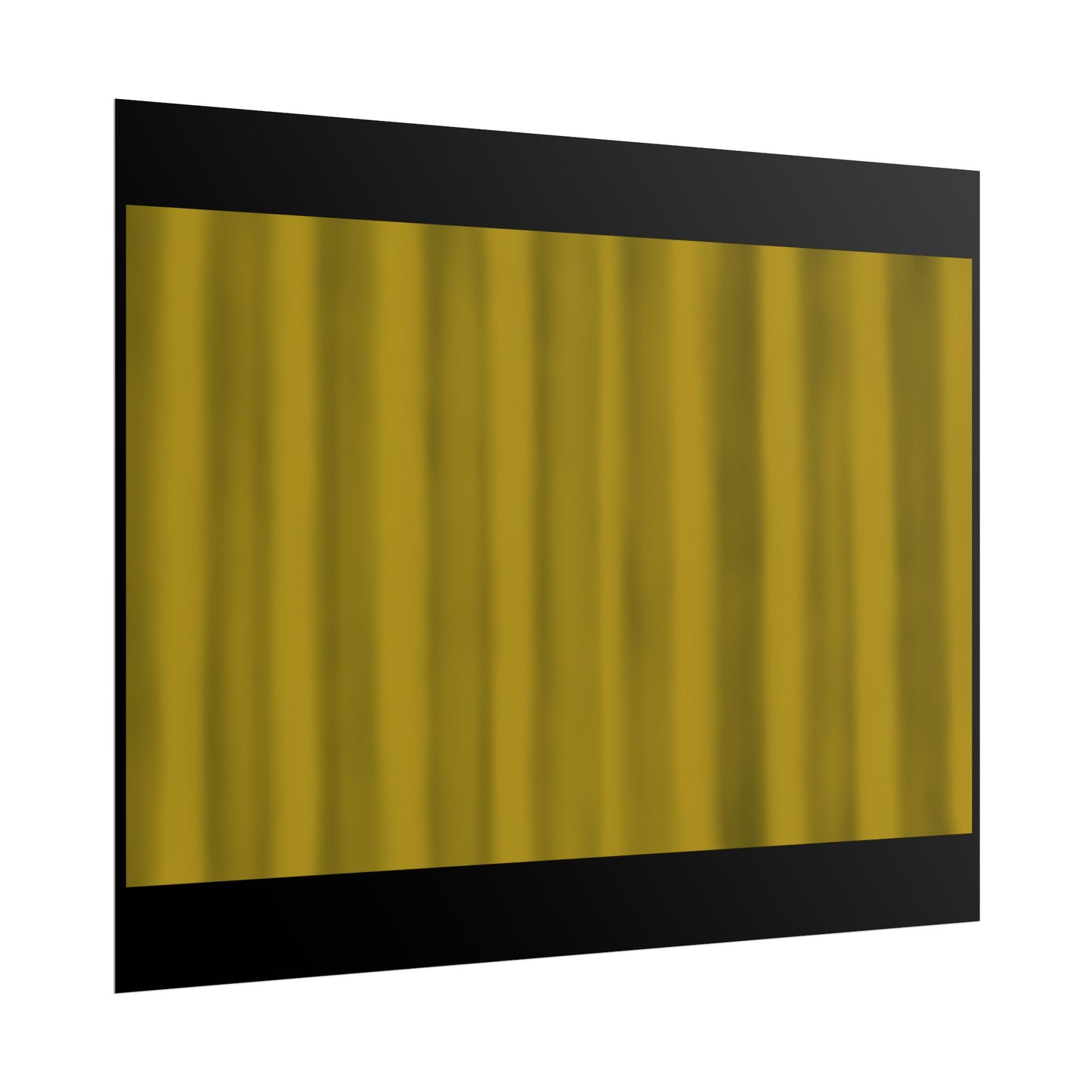 Gold Curtain Rolled Poster — Theater Stage Wall Art