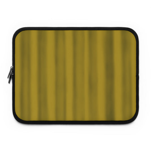 Mustard Ribbed Laptop Sleeve — Minimalist Protective Case