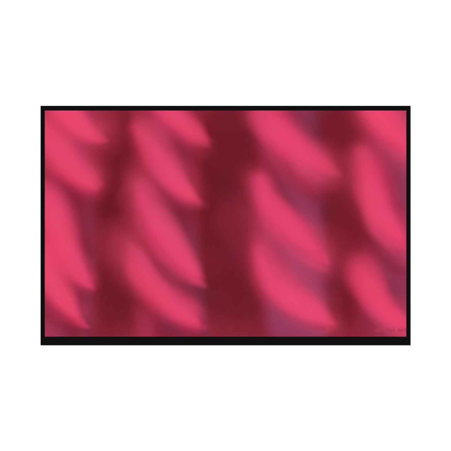 Rolled Poster – Abstract Pink Velvet Waves Art Print