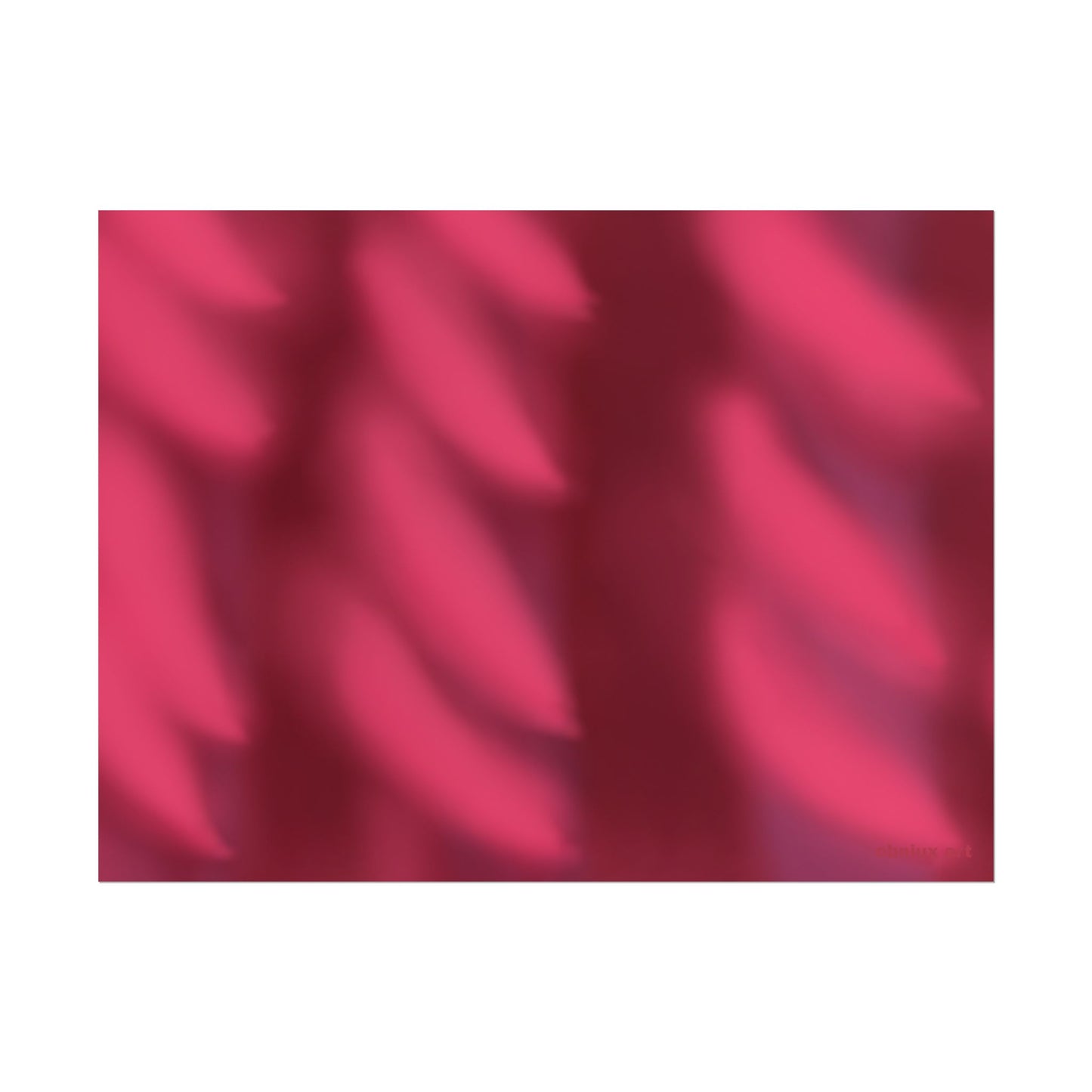 Rolled Poster – Abstract Pink Velvet Waves Art Print