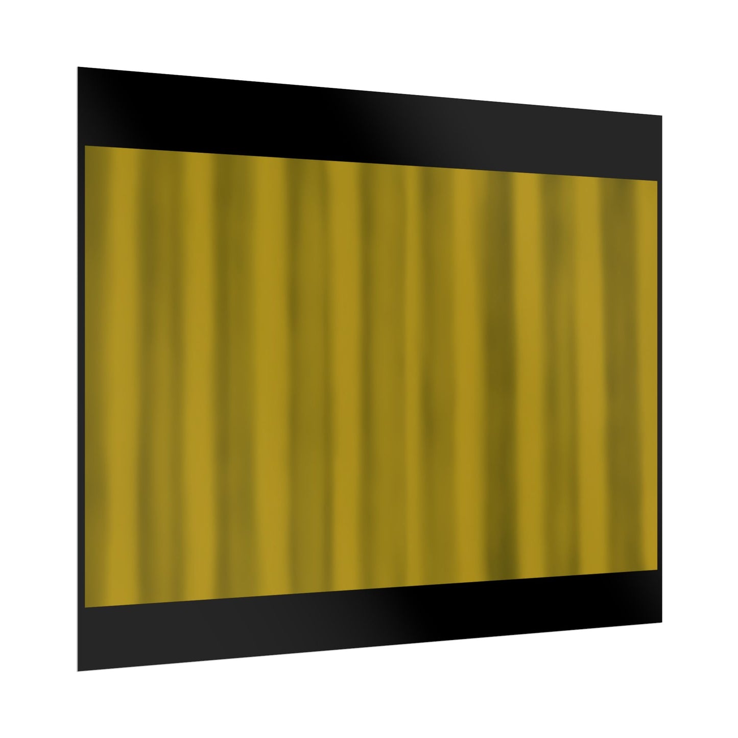 Gold Curtain Rolled Poster — Theater Stage Wall Art