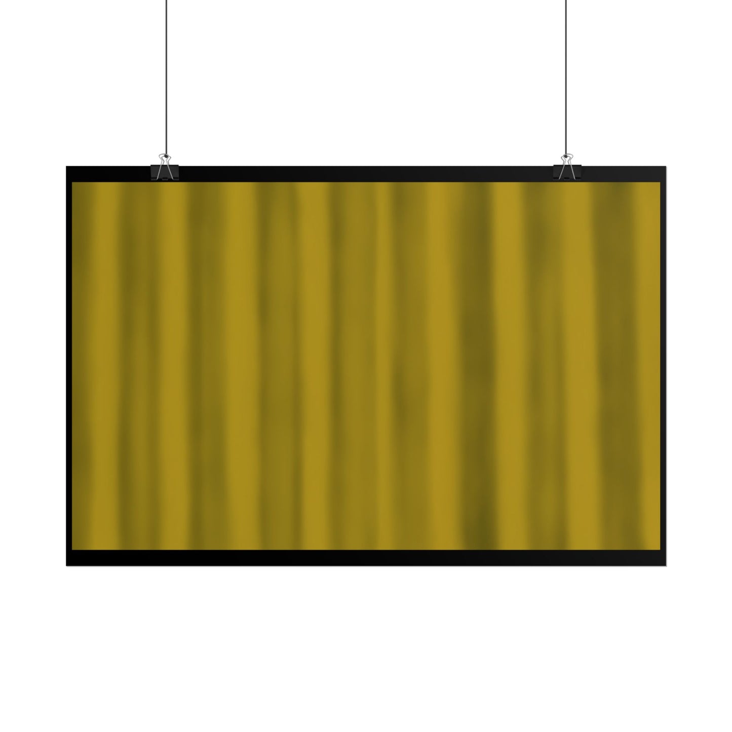 Gold Curtain Rolled Poster — Theater Stage Wall Art