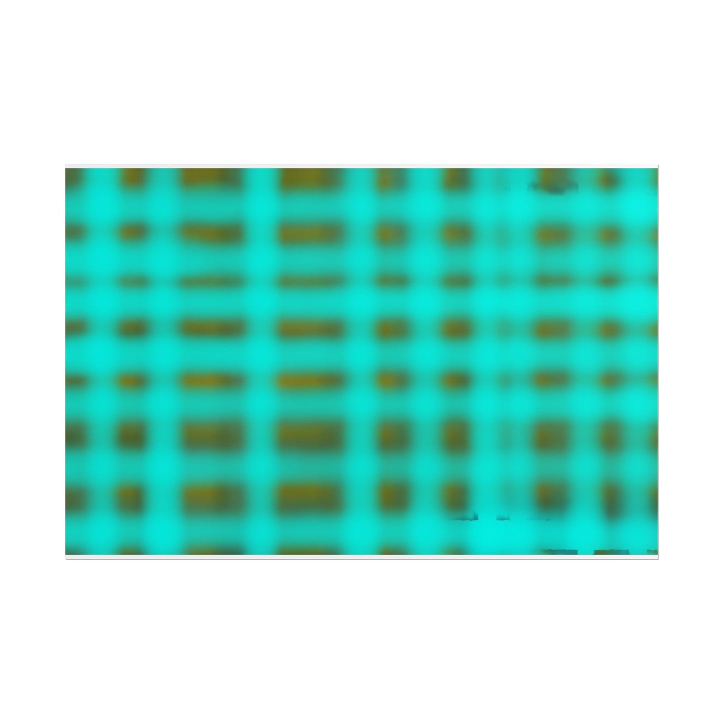 Teal Grid Abstract Poster — Modern Geometric Wall Art