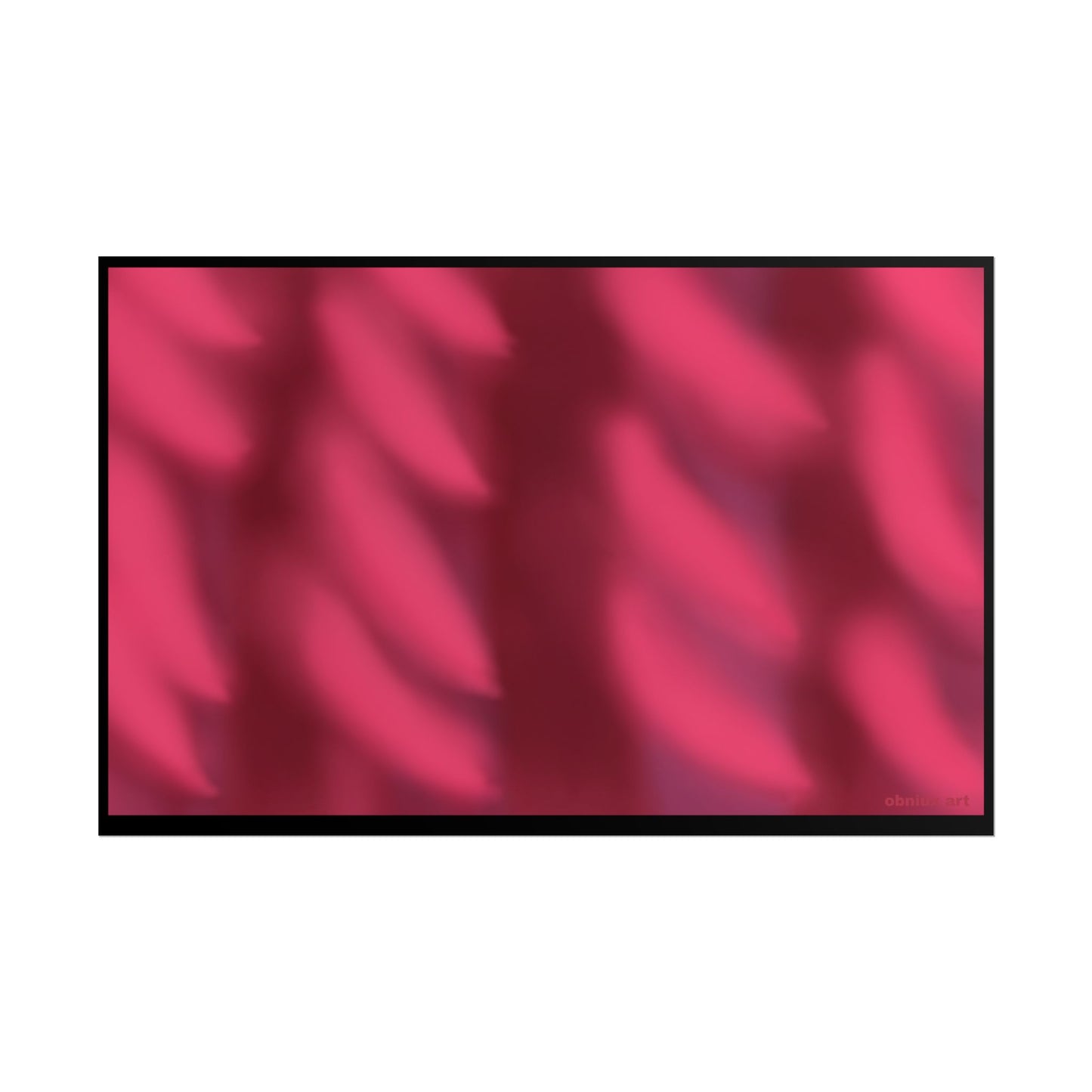Rolled Poster – Abstract Pink Velvet Waves Art Print