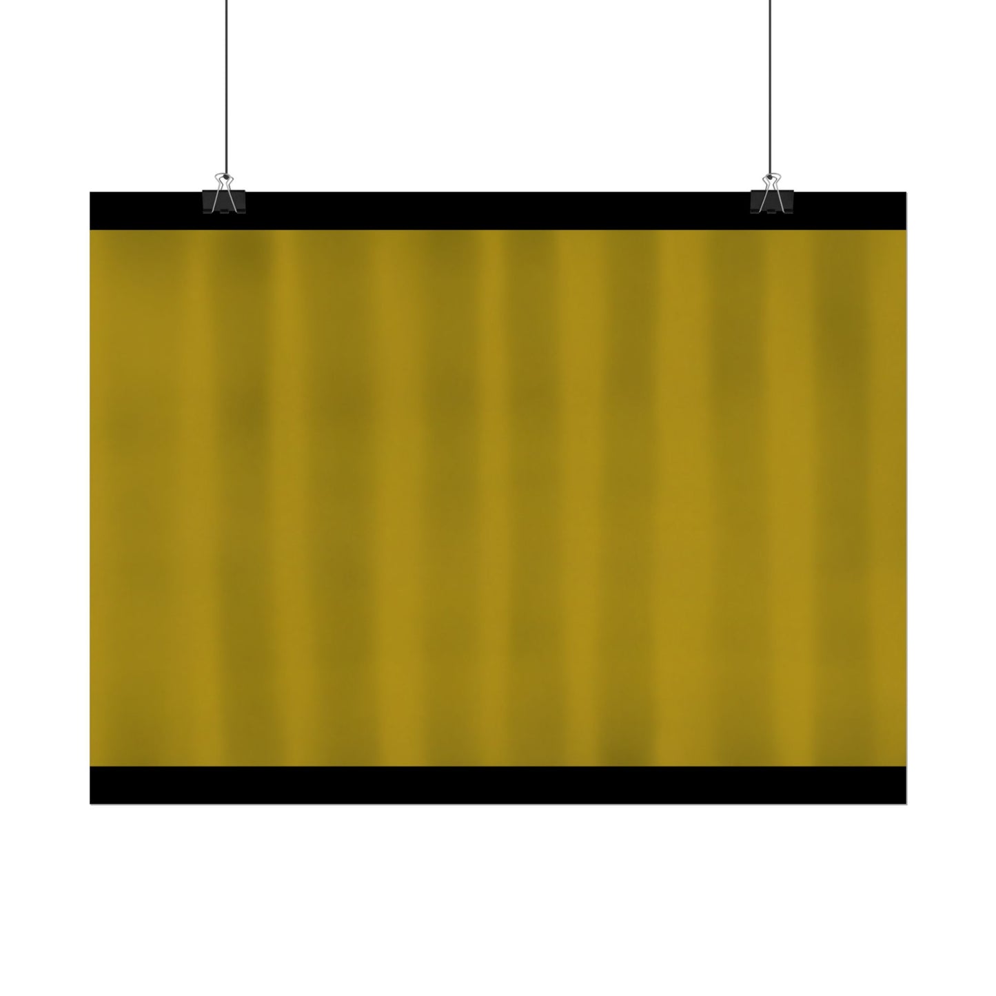 Gold Minimalist Rolled Poster — Modern Metallic Wall Art