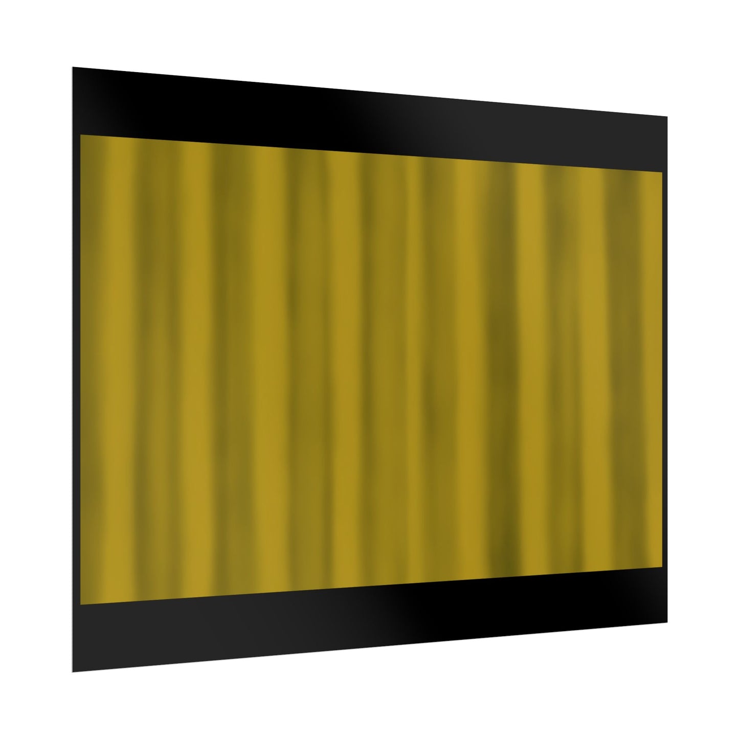 Gold Curtain Rolled Poster — Theater Stage Wall Art