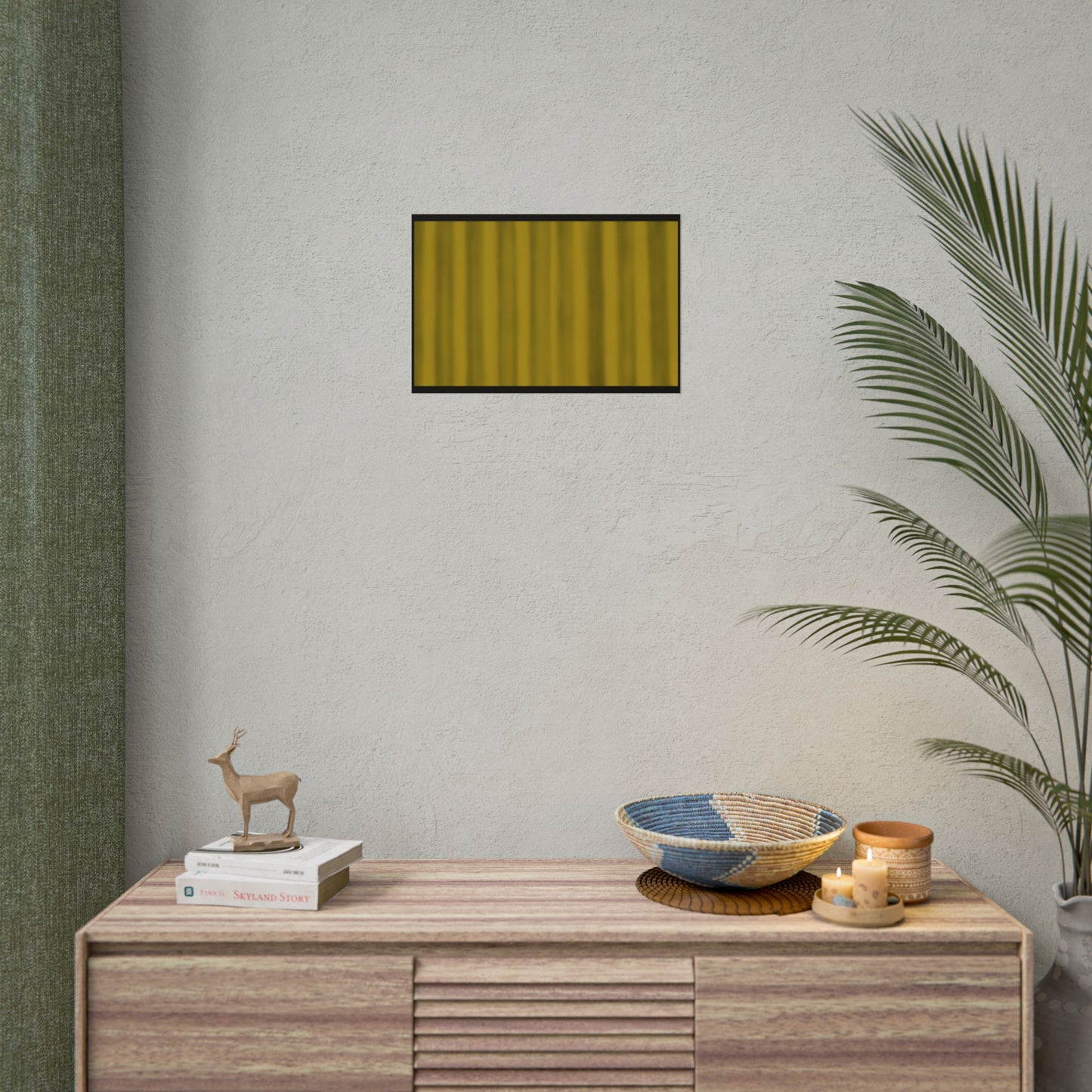 Gold Curtain Rolled Poster — Theater Stage Wall Art