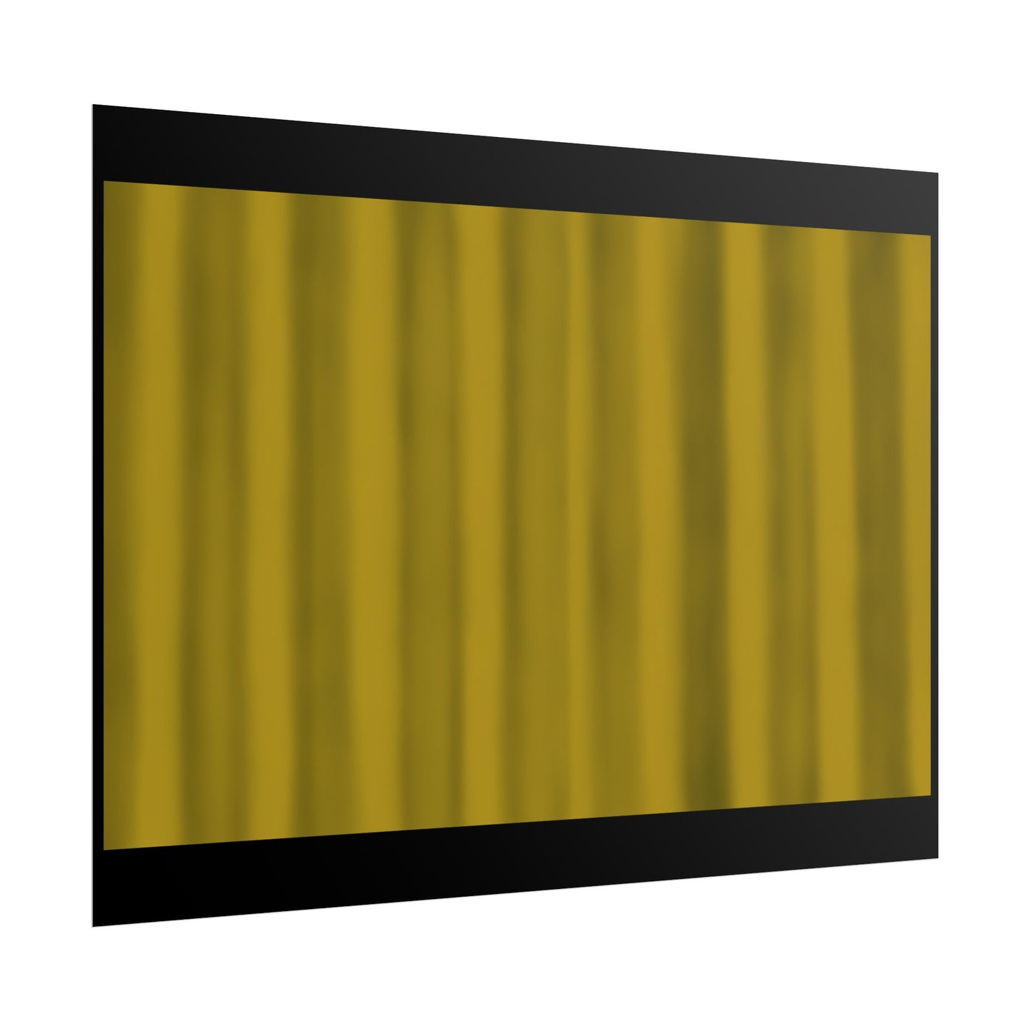 Gold Curtain Rolled Poster — Theater Stage Wall Art