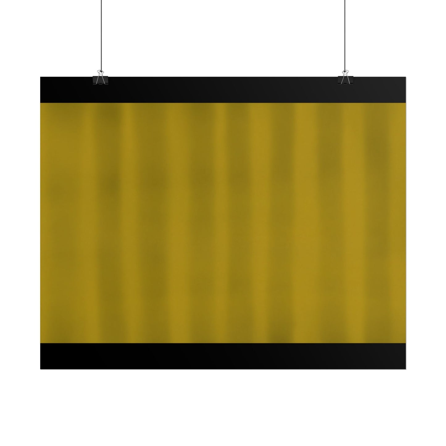 Gold Minimalist Rolled Poster — Modern Metallic Wall Art