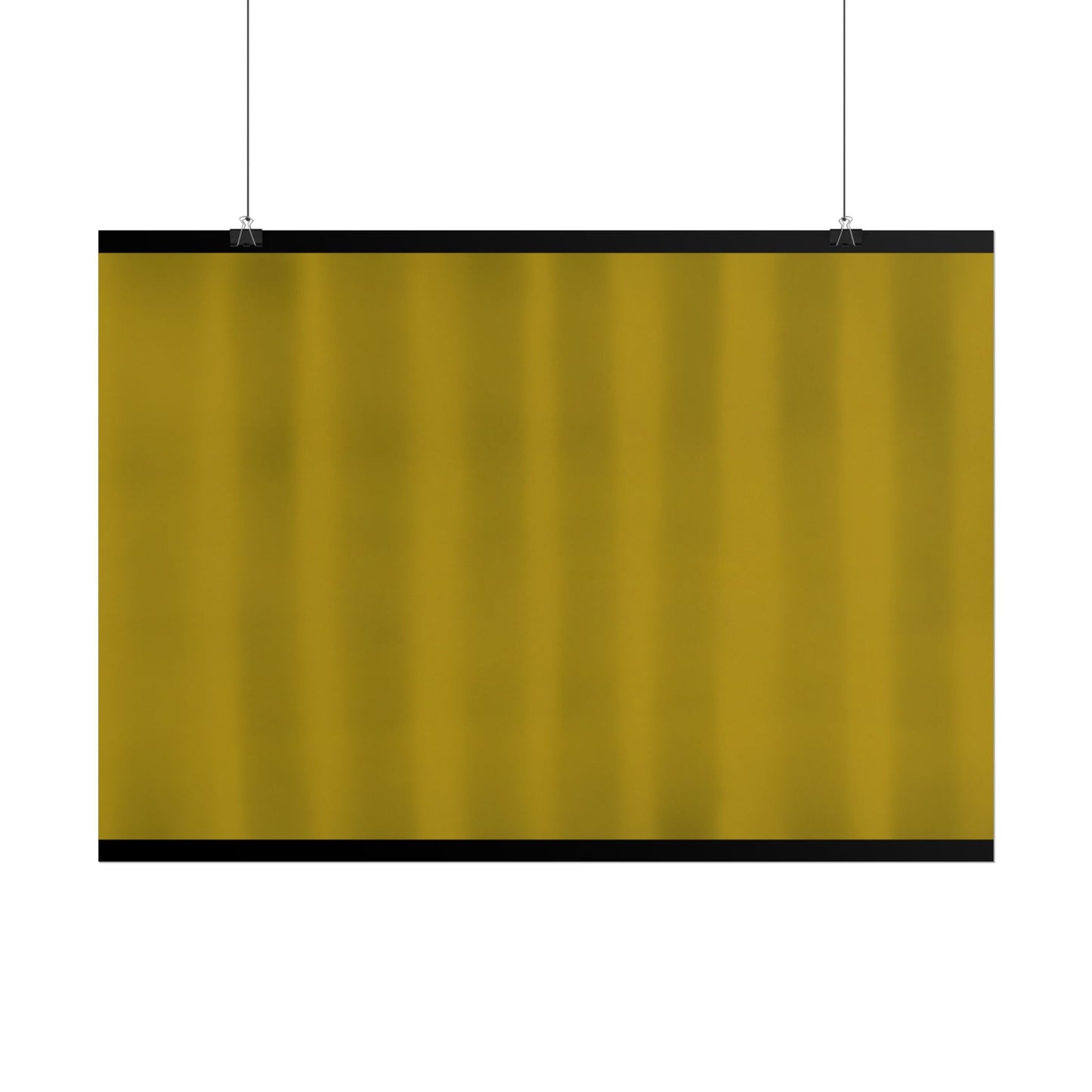 Gold Minimalist Rolled Poster — Modern Metallic Wall Art