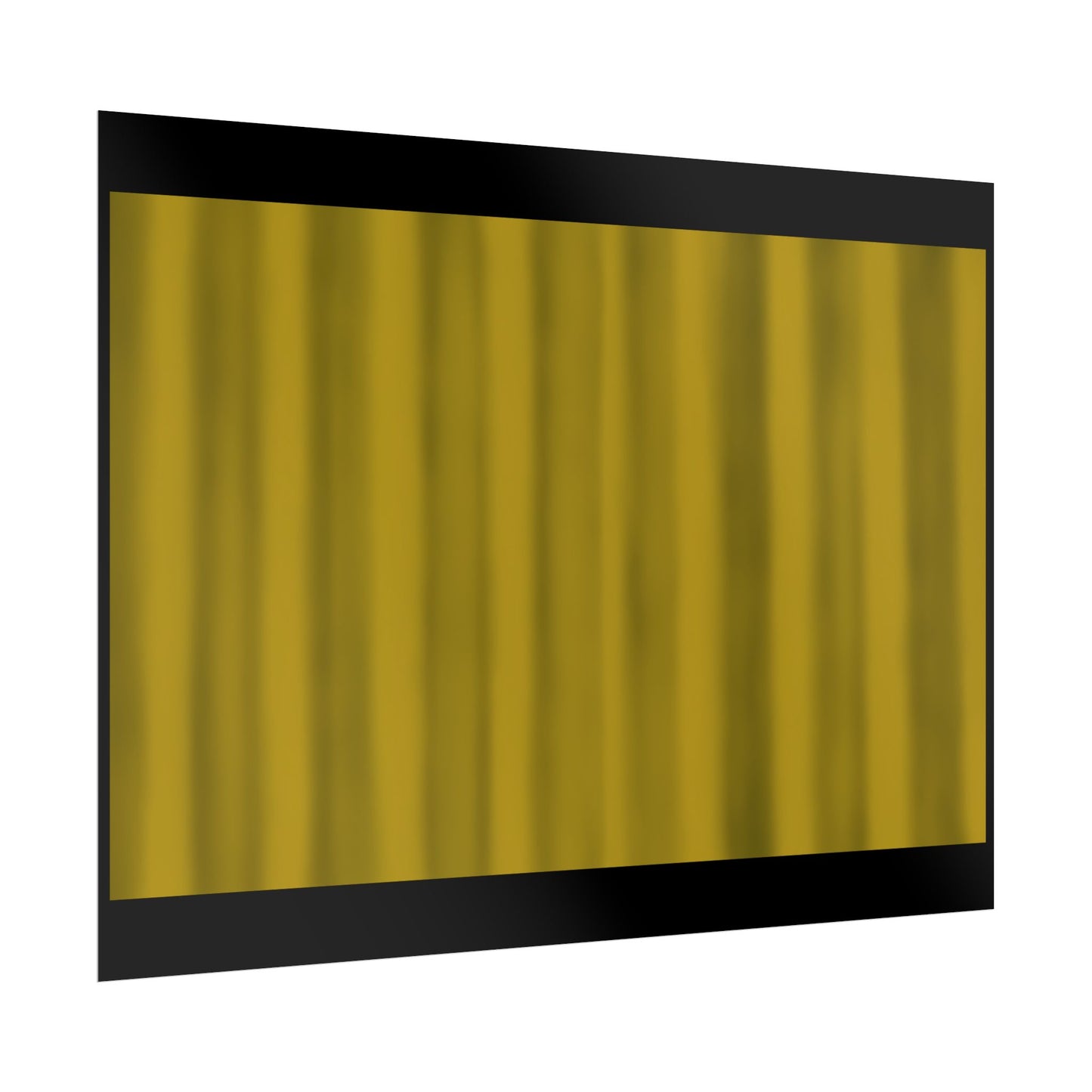 Gold Curtain Rolled Poster — Theater Stage Wall Art