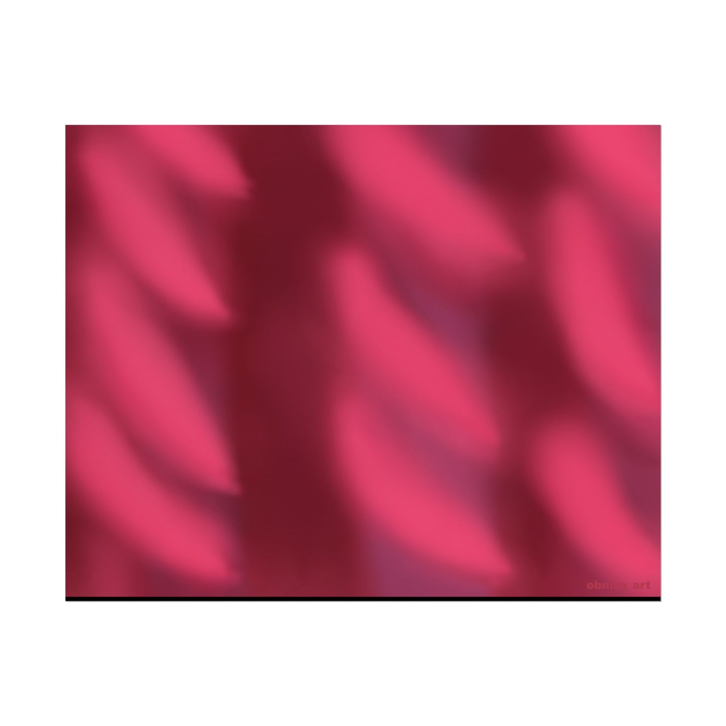 Rolled Poster – Abstract Pink Velvet Waves Art Print