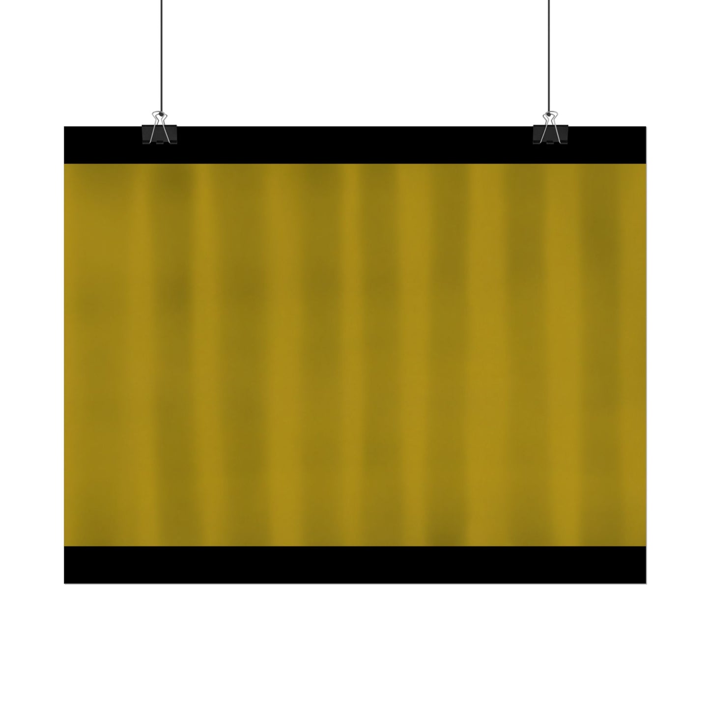 Gold Minimalist Rolled Poster — Modern Metallic Wall Art