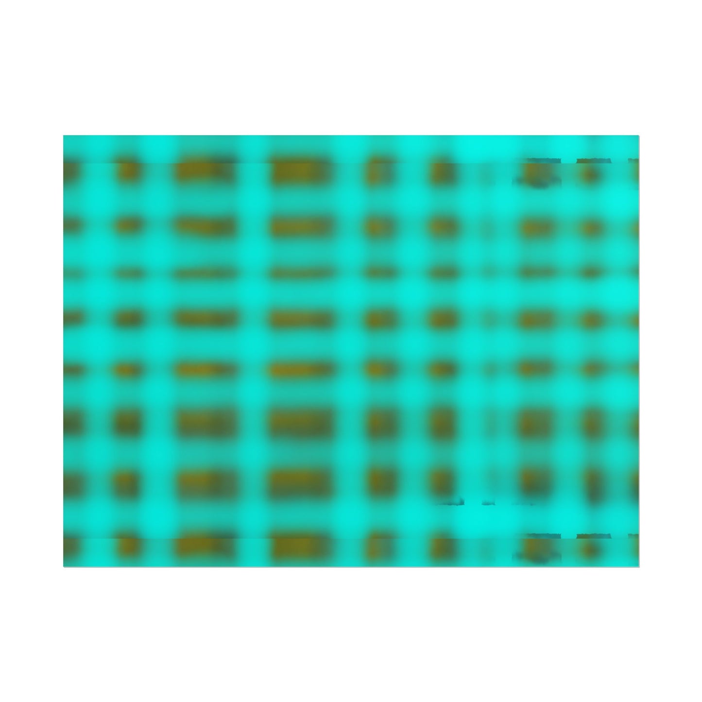 Teal Grid Abstract Poster — Modern Geometric Wall Art