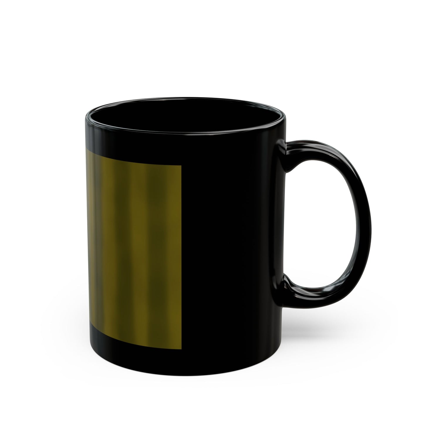 gold Striped Black Mug – 11oz & 15oz ceramic mug