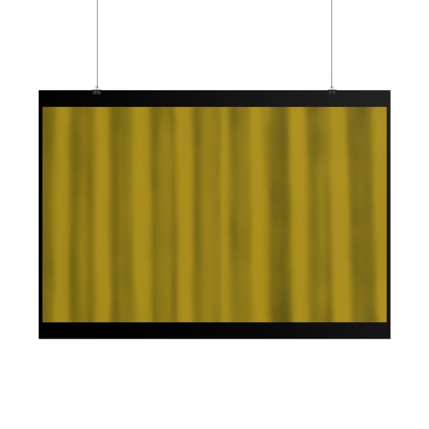 Gold Curtain Rolled Poster — Theater Stage Wall Art